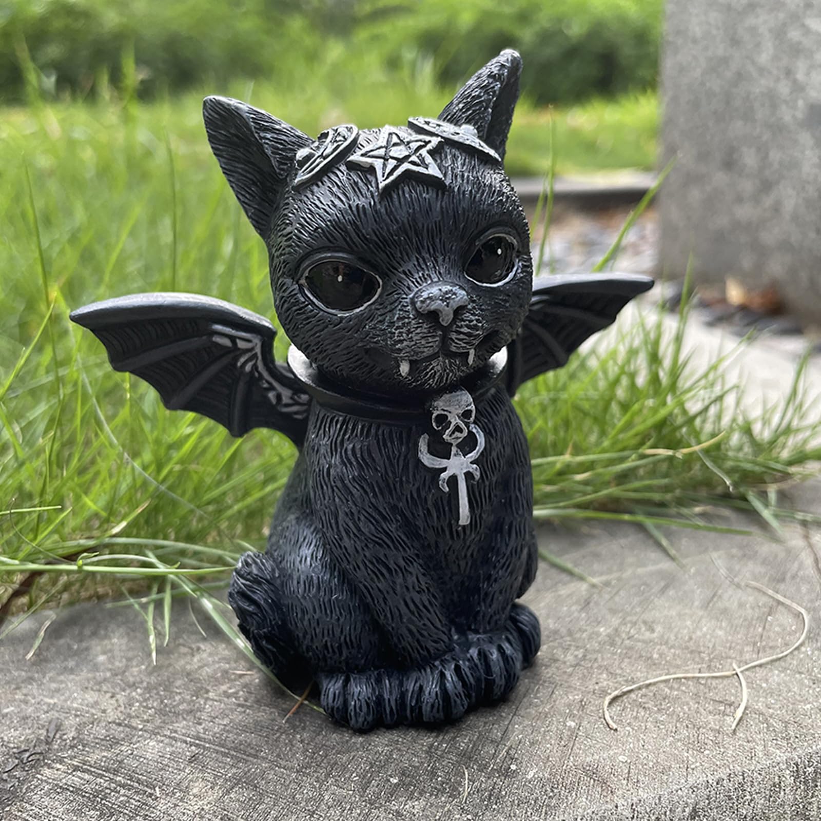 30 Mini Gatti Neri Di Halloween In Resina – Decorazioni Scacciafortuna, 3.5 Cm, Per Casa E Giardino