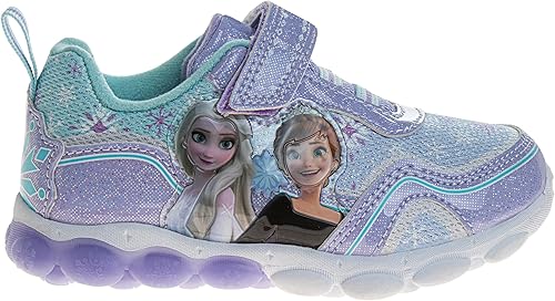 Miniatura 3 de Disney Zapatillas de deporte Frozen para niña, sin cordones, con luces para correr (bebéniña pequeña)