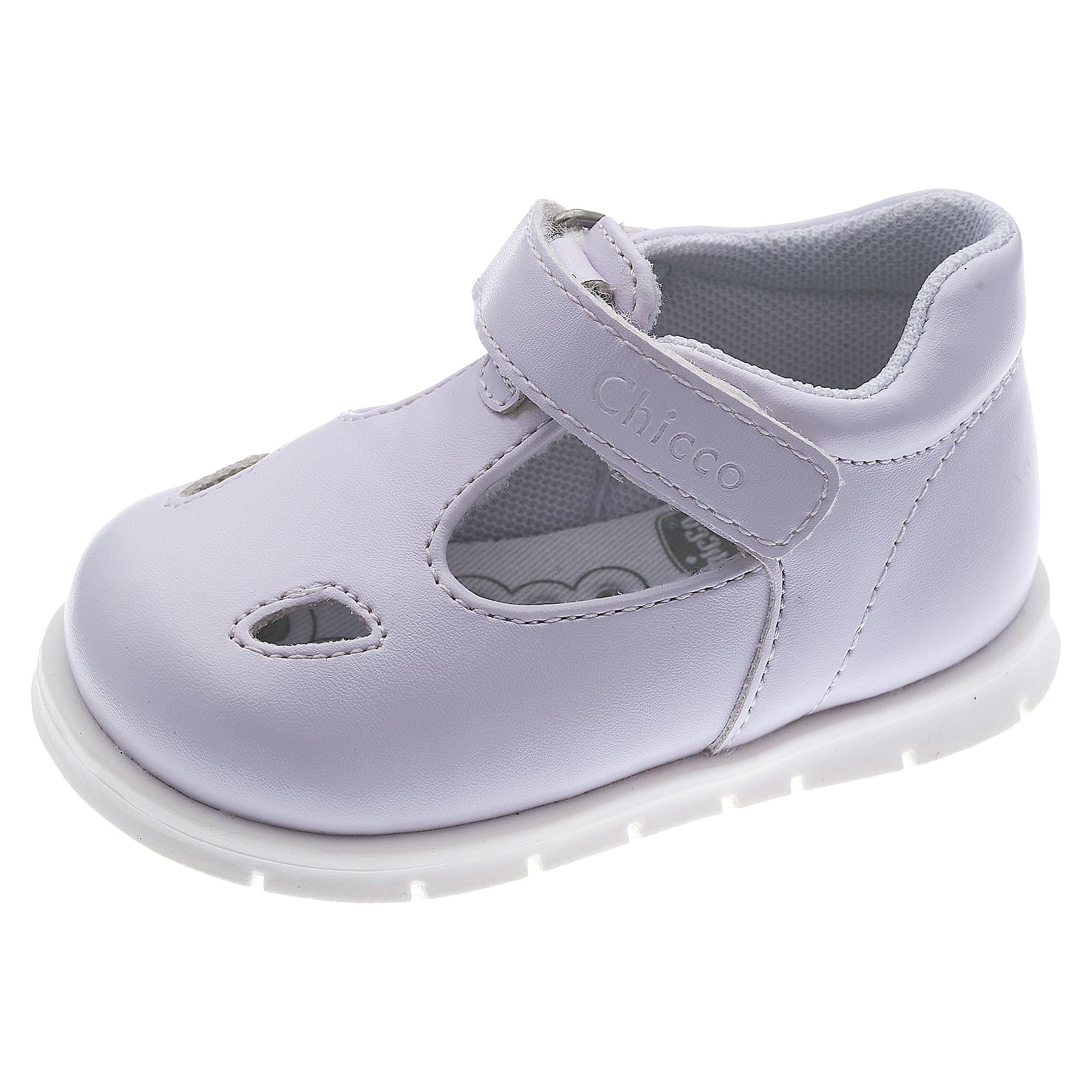 Chicco Girls and Girls Velcro Ballet Shoes, White, 21 EU