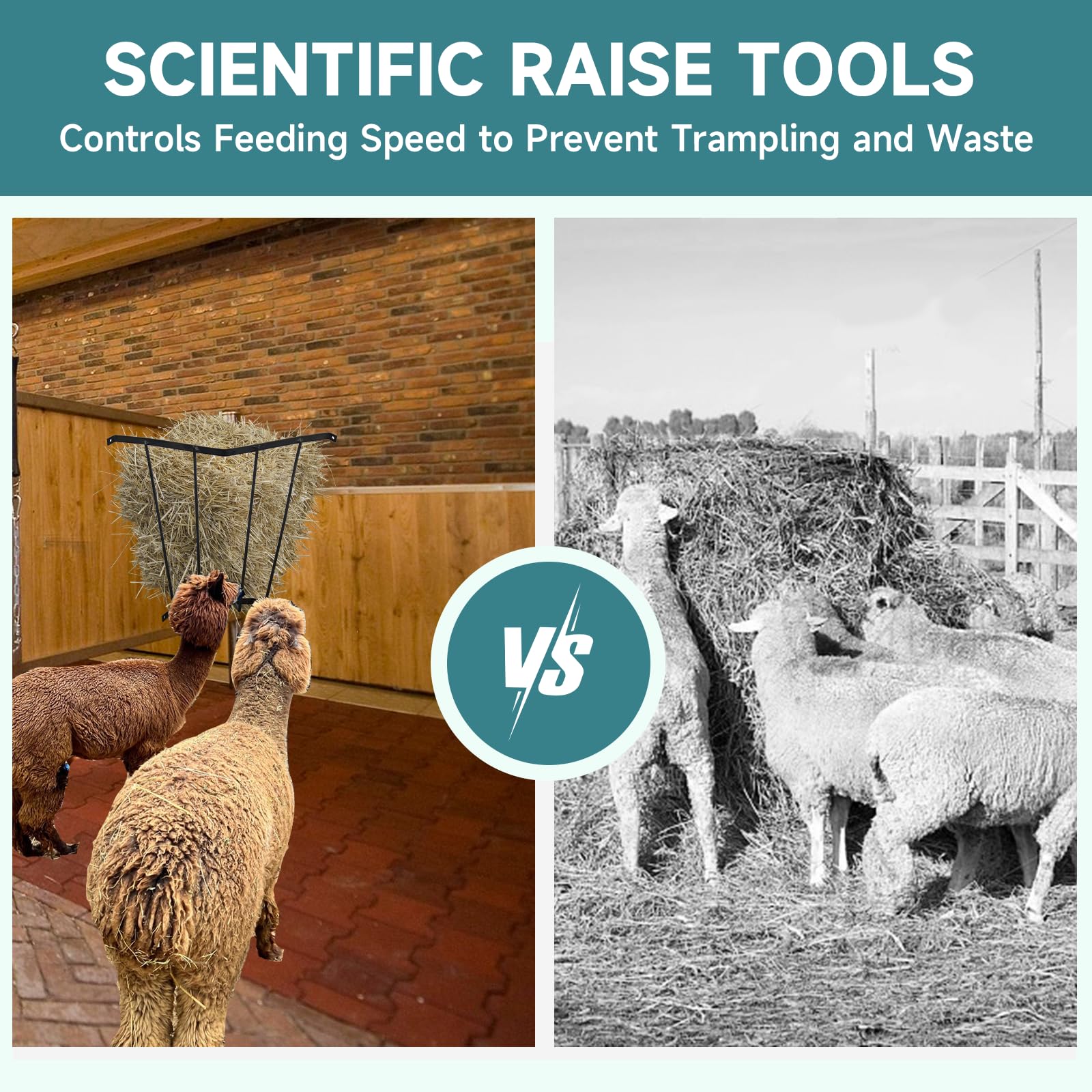 Corner Hay Rack Carbon Steel Hay Feeder Blanket Holder 23.3 x 13.2 x 21.7In Wall Mounted Hay Rack Hay Feeder for Horses Goats Farm Indoor and Outdoor Use - image 5