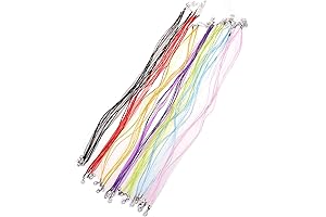 10 Pieces Ribbon Necklaces DIY Jewelry Cord