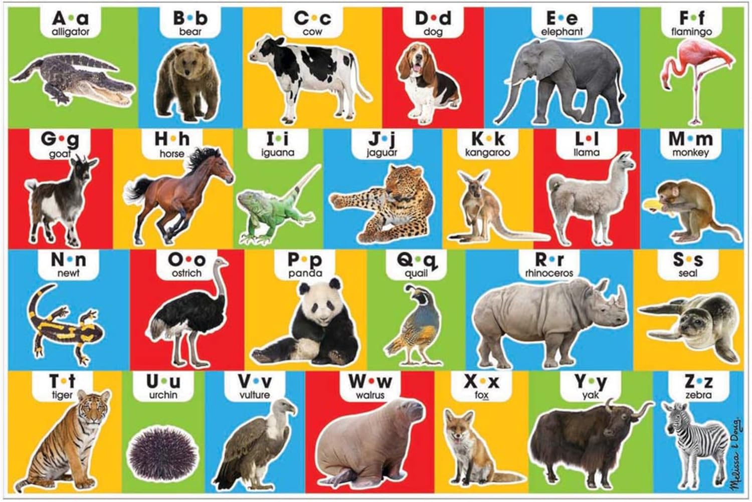 Animal Alphabet Floor Puzzle - 24 Pieces