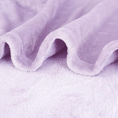 Miniatura 2 de Coseybed Manta mullida de franela de forro polar, tamaño de la manta  Manta de microfibra gris claro, ligera y suave, para sofá, cama, dormitorio