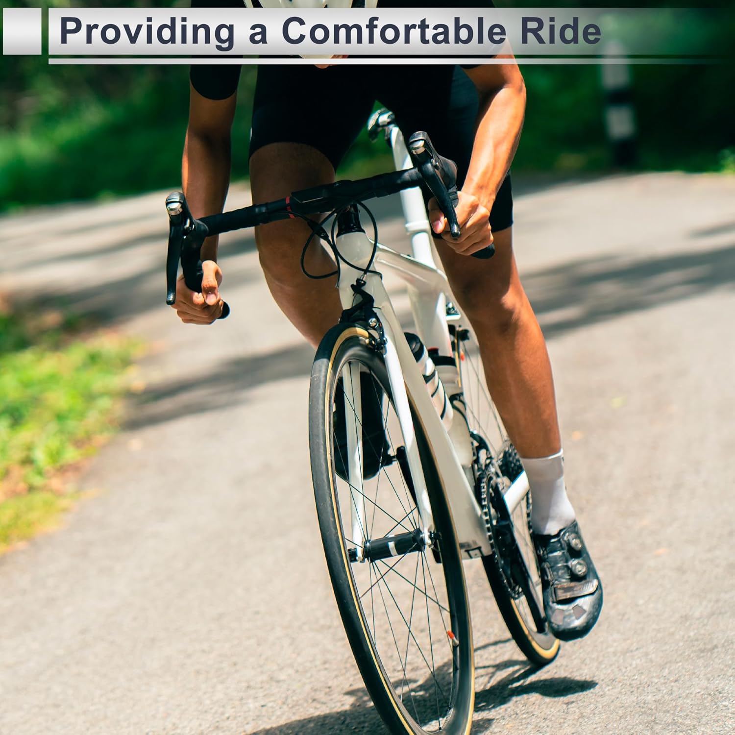 1 Pc Universal Bike Seat Posts 27.2x400mm Bike Saddle Post Seat Tube Carbon Fiber Pattern Gloss Black Carbon Fiber