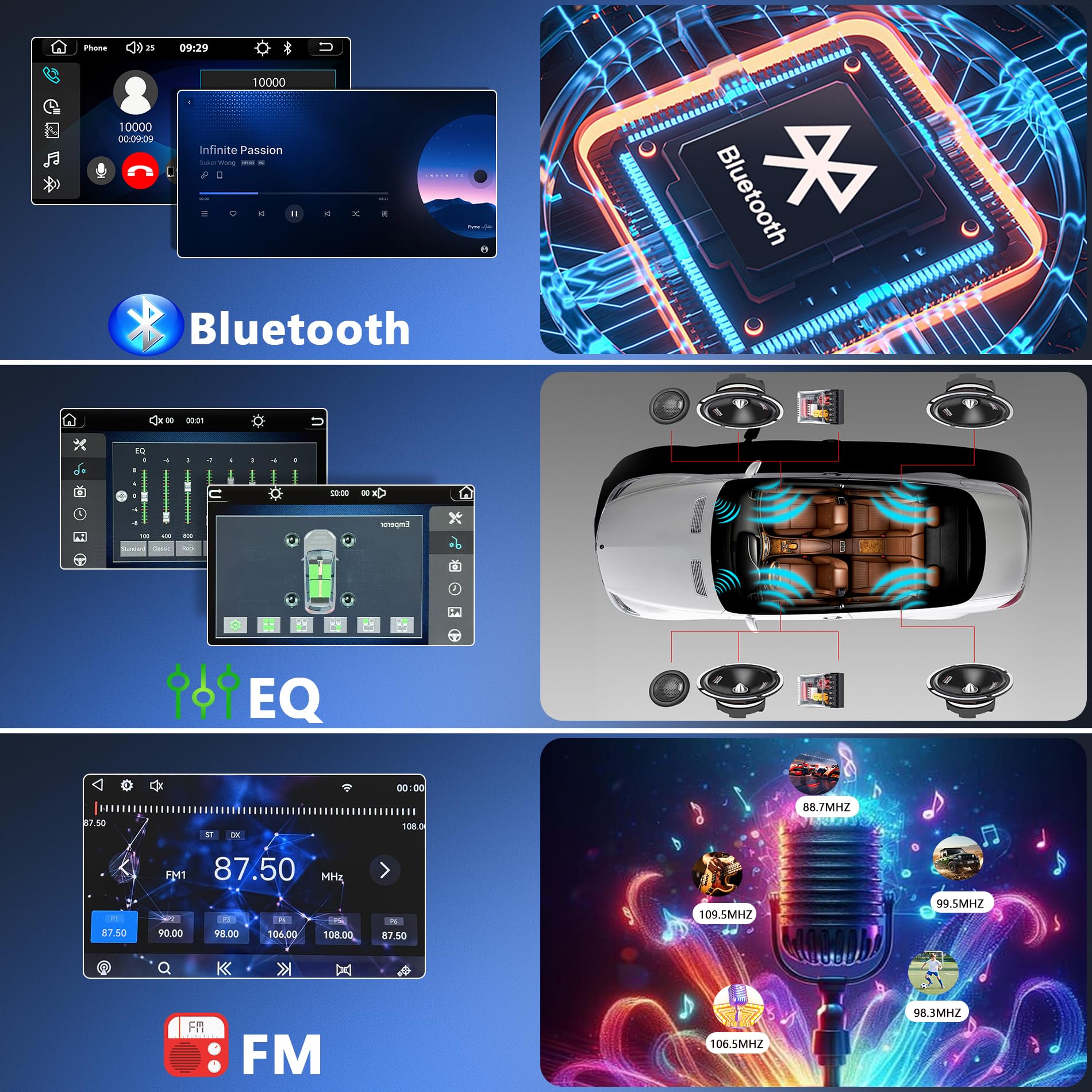Autoradio 2 DIN per Alfa Romeo Mito 2008-2019 Wireless Carplay Android Auto Touchscreen da 9" con Stereo Auto Bluetooth Navigatore/Telecamera Posteriore/WiFi/Miror Link/Mic/FM/SWC