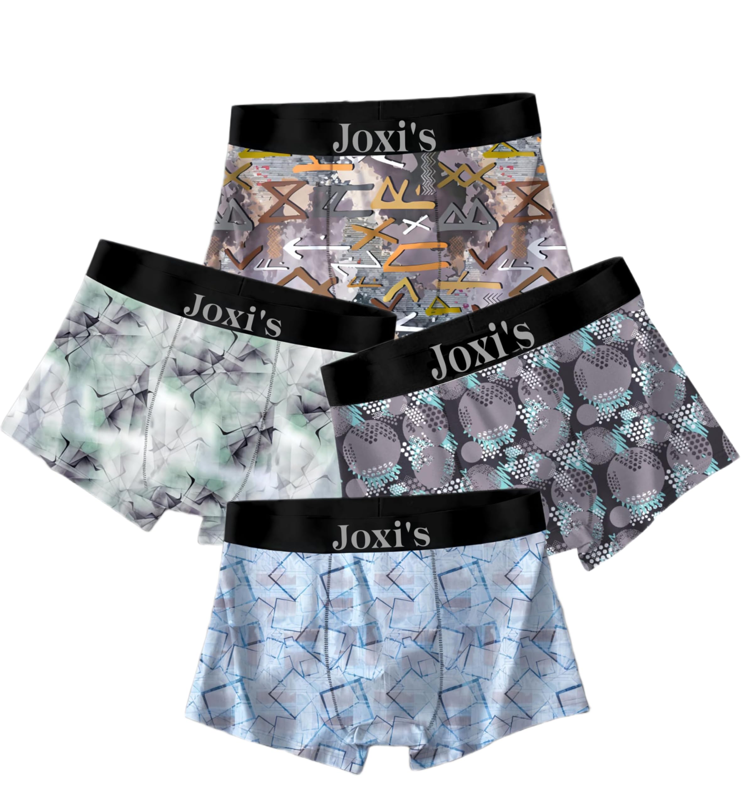 Men's Printed Cotton Stretch Trunks Pack of 4| Soft Breathable Fabric | Comfortable Active Fit | Durable Elastic Waistband | Everyday Wear | Regular Fit-image-49