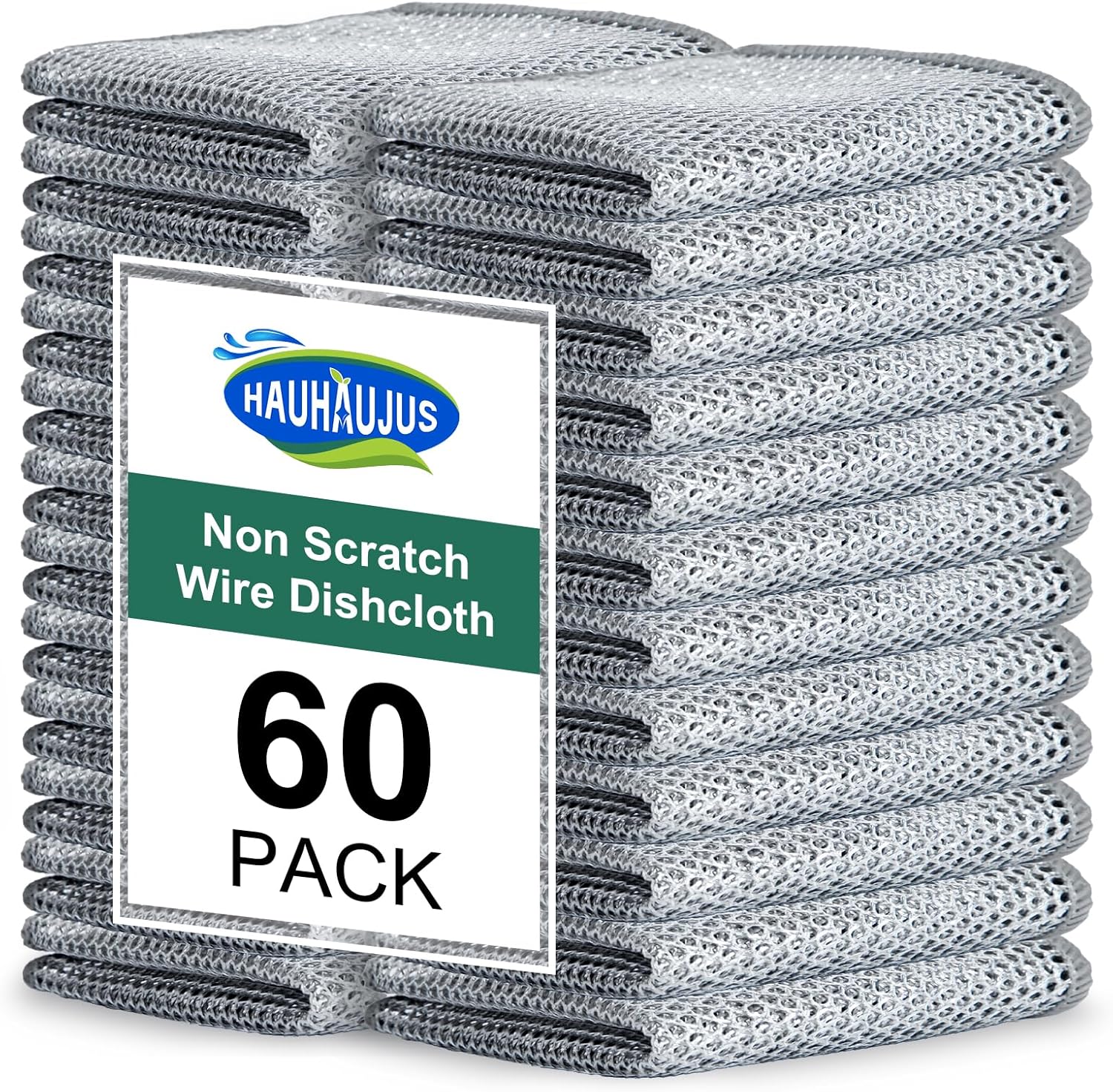 Non Scratch Wire Dishcloth, 60 Pack