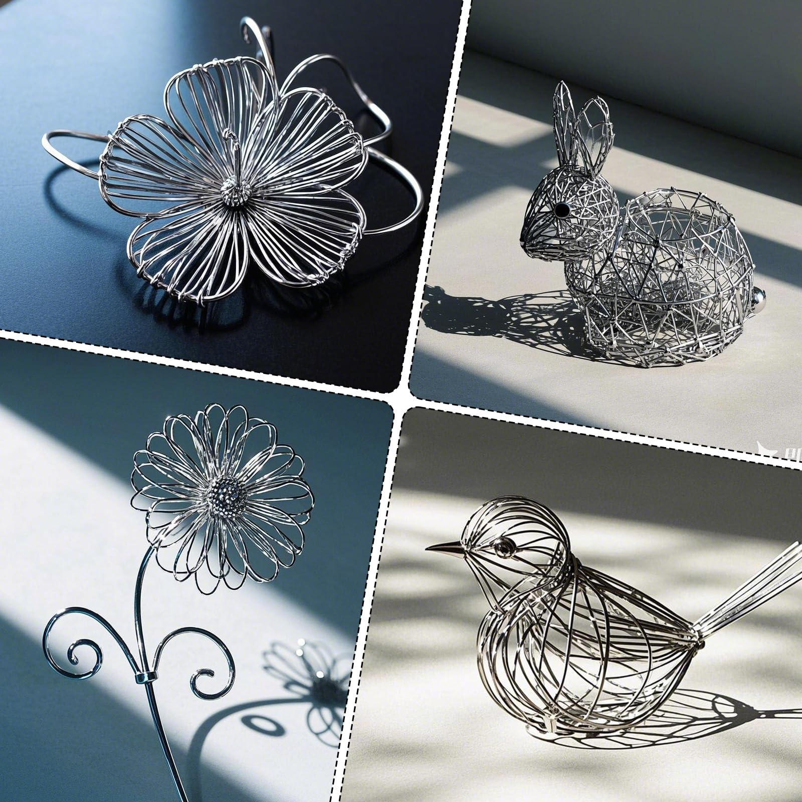 18 Gauge Wire for Crafting Aluminum Sculpting Wire for Crafts Armature Wires for Sculpting Silver Jewelry Wires for Beading DIF Floral Modeling, 1mm x 30 m - Image 6