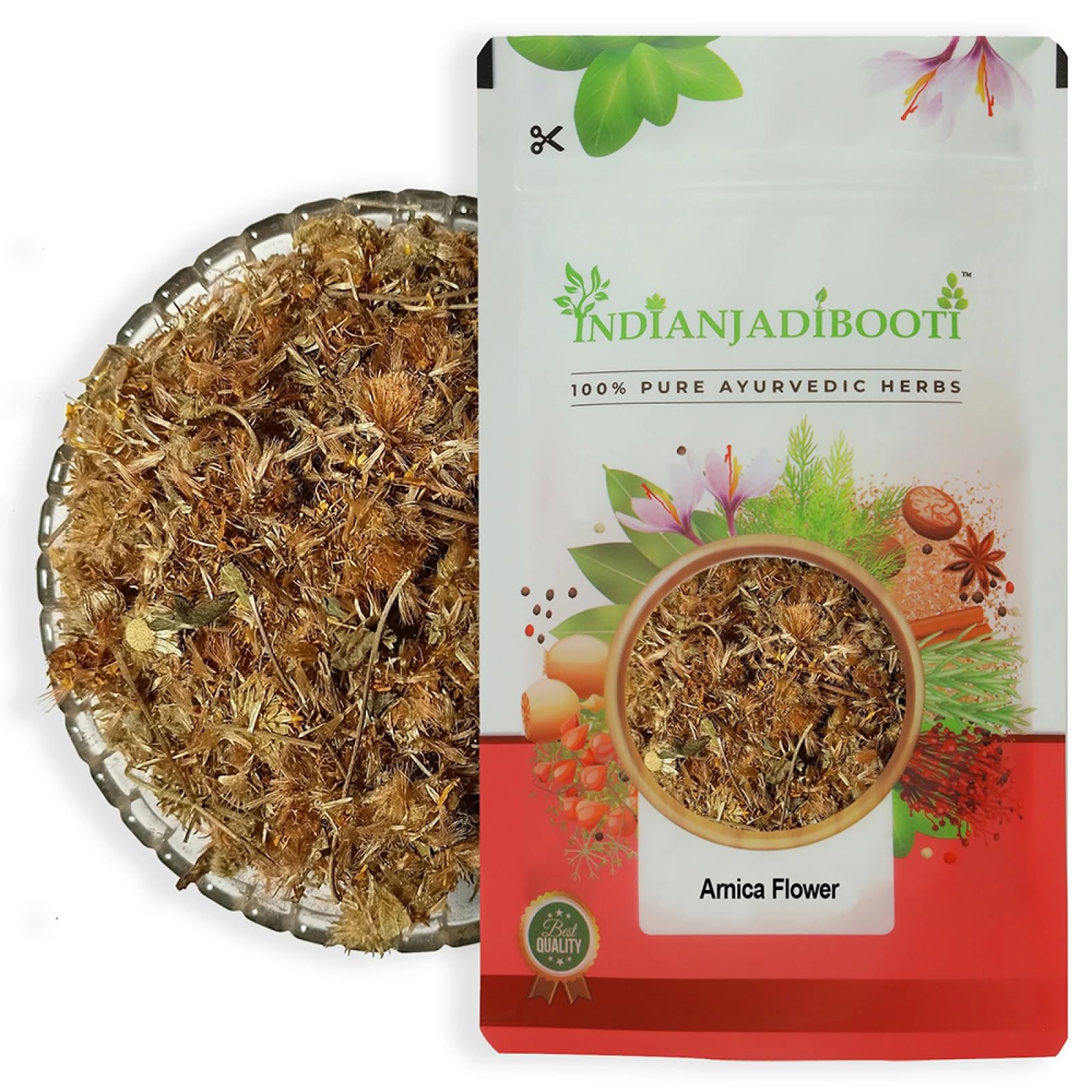 IndianJadiBooti Arnica Flower | Pure Natural Dried Arnica Montana Herb | Supports Traditional Herbal Care & Wellness | 100% Raw Unpolished Botanical | Premium Veda Pack (100 Grams)-image-38