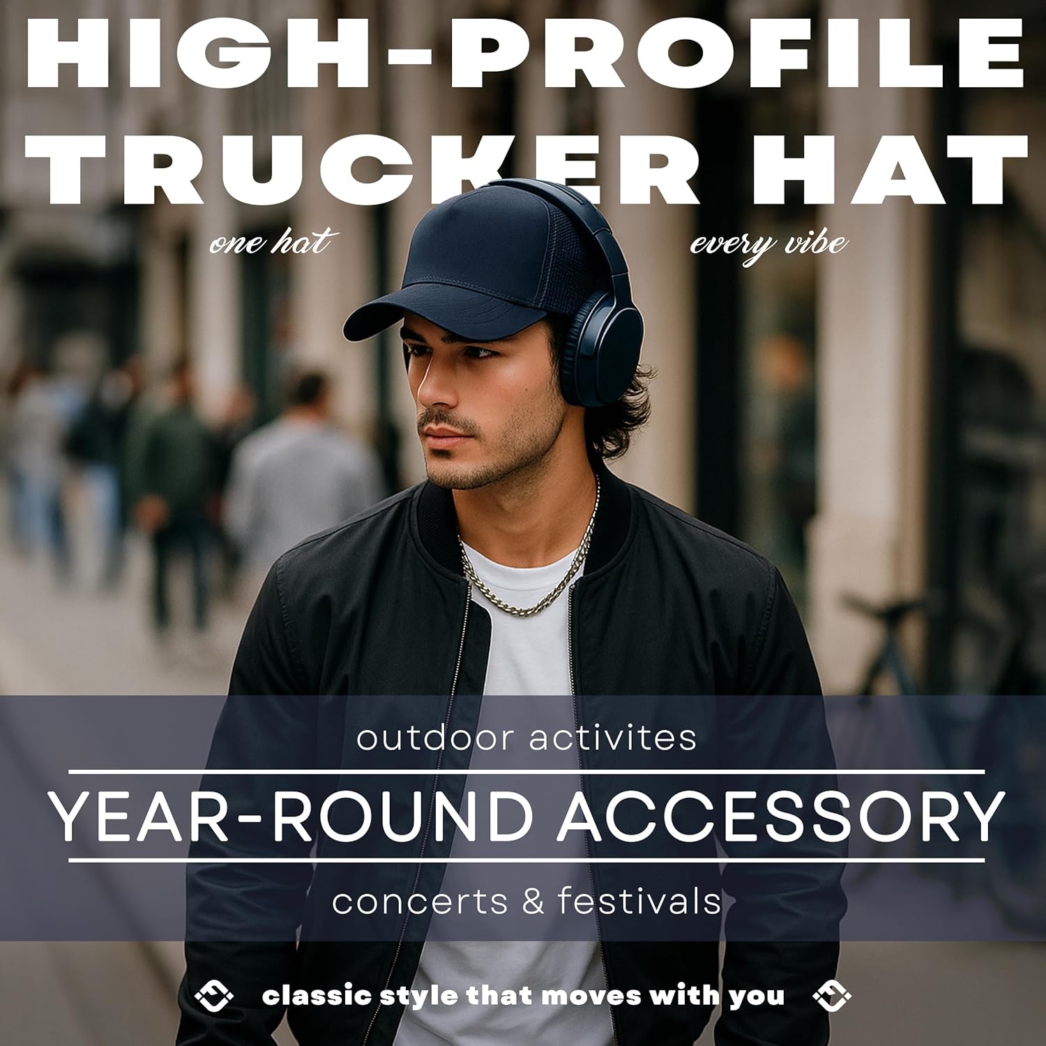 Funky Junque Mesh Trucker Hat for Men – Premium Blank Baseball Cap, Adjustable Hat for Outdoor Activities, Everyday Wear - Image 2