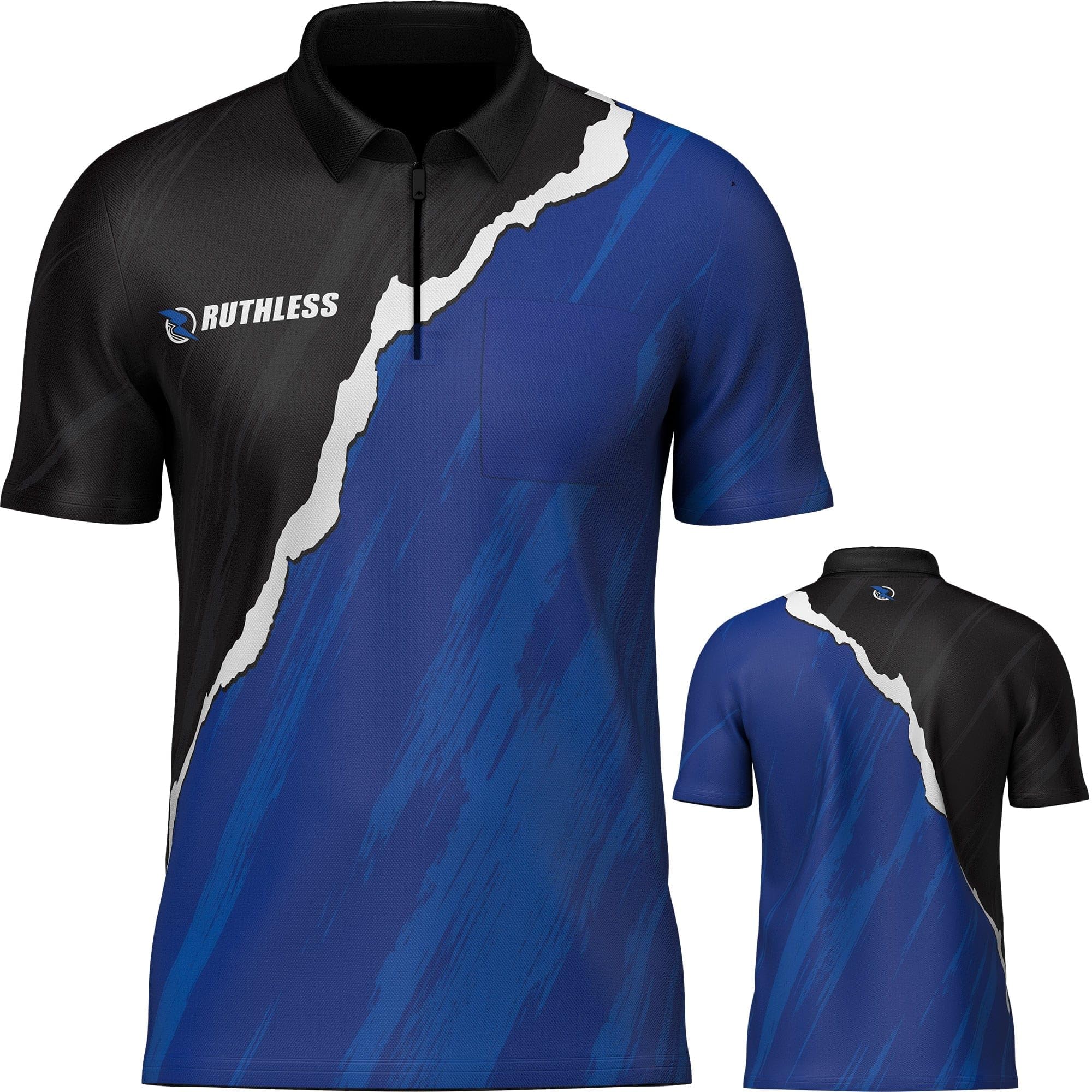 RUTHLESS RipTorn ECO Dart Shirt with Pocket | Blue, 2XL (DS2245-2XL)