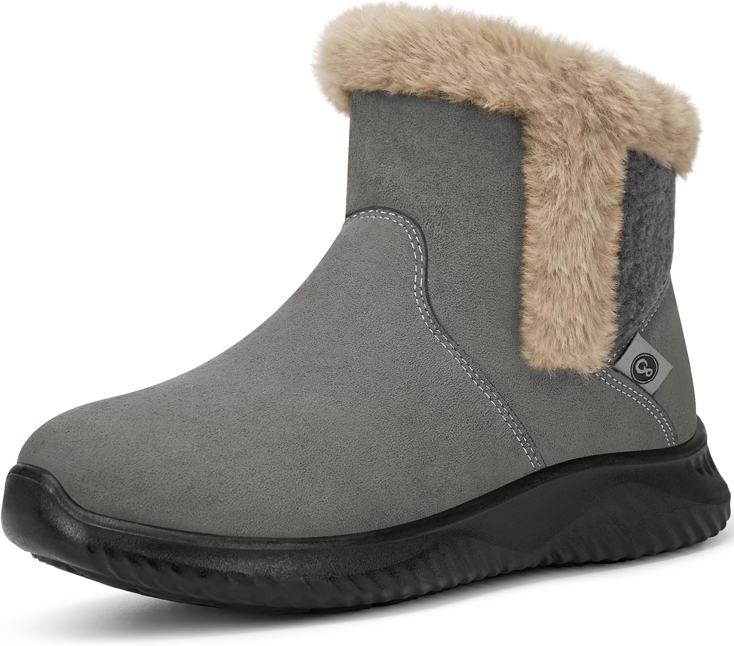 Aomigoct Winter Snow Boots for Women: Warm Fur Lined Ladies Ankle Booties Comfortable for Outdoor Walking
