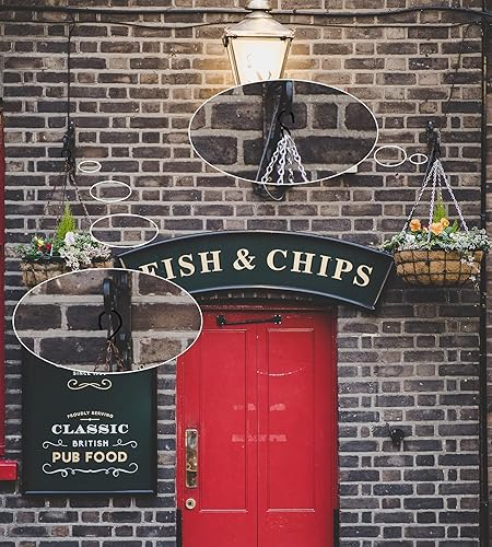 Miniatura 6 de Paquete de 100 ganchos en S pequeños de metal de 1 pulgada para colgar plantas, mini ganchos negros en forma de S, ganchos negros en forma de S,