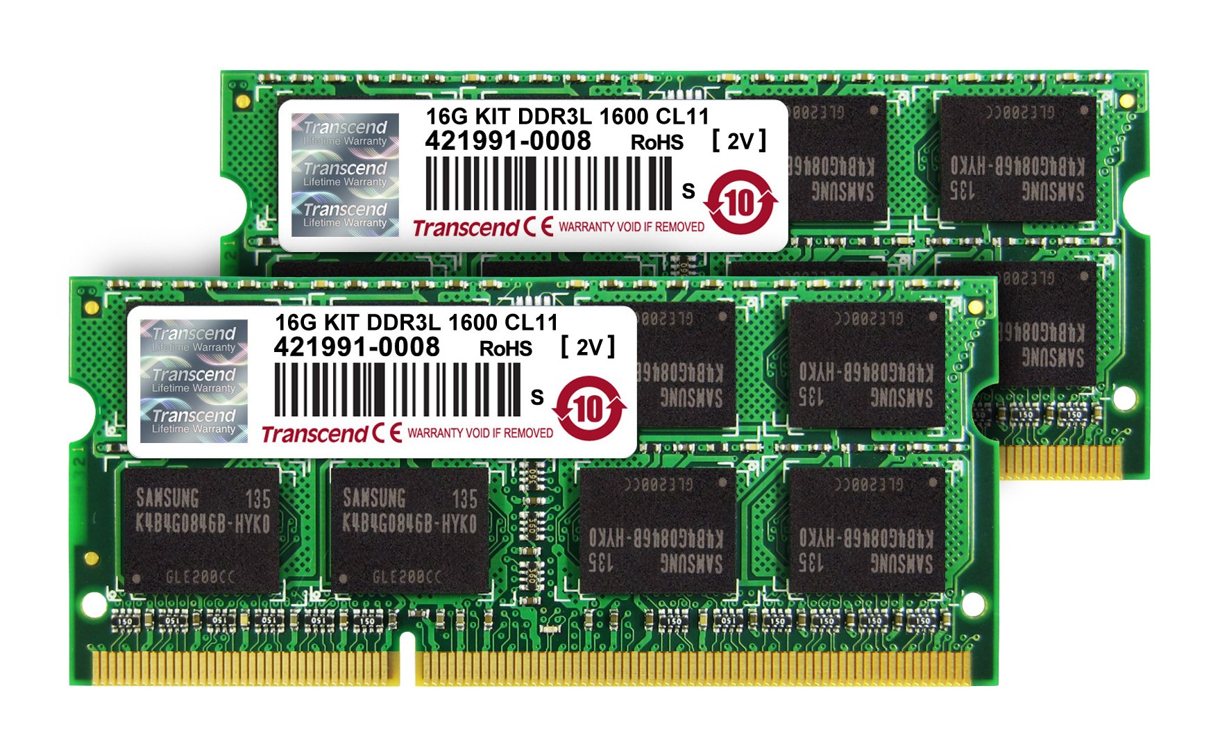 16GB DDR3L-1600Mhz SODIMM 1.35Vノートメモリ Amazon | Transcend ノートPC用メモリ PC3L-12800 DDR3L 1600