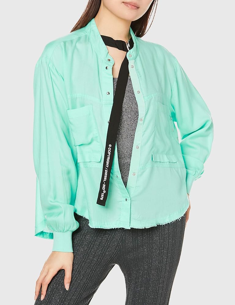 Amazon | (ディーゼル) レディース シャツ リヨセル ノーカラー