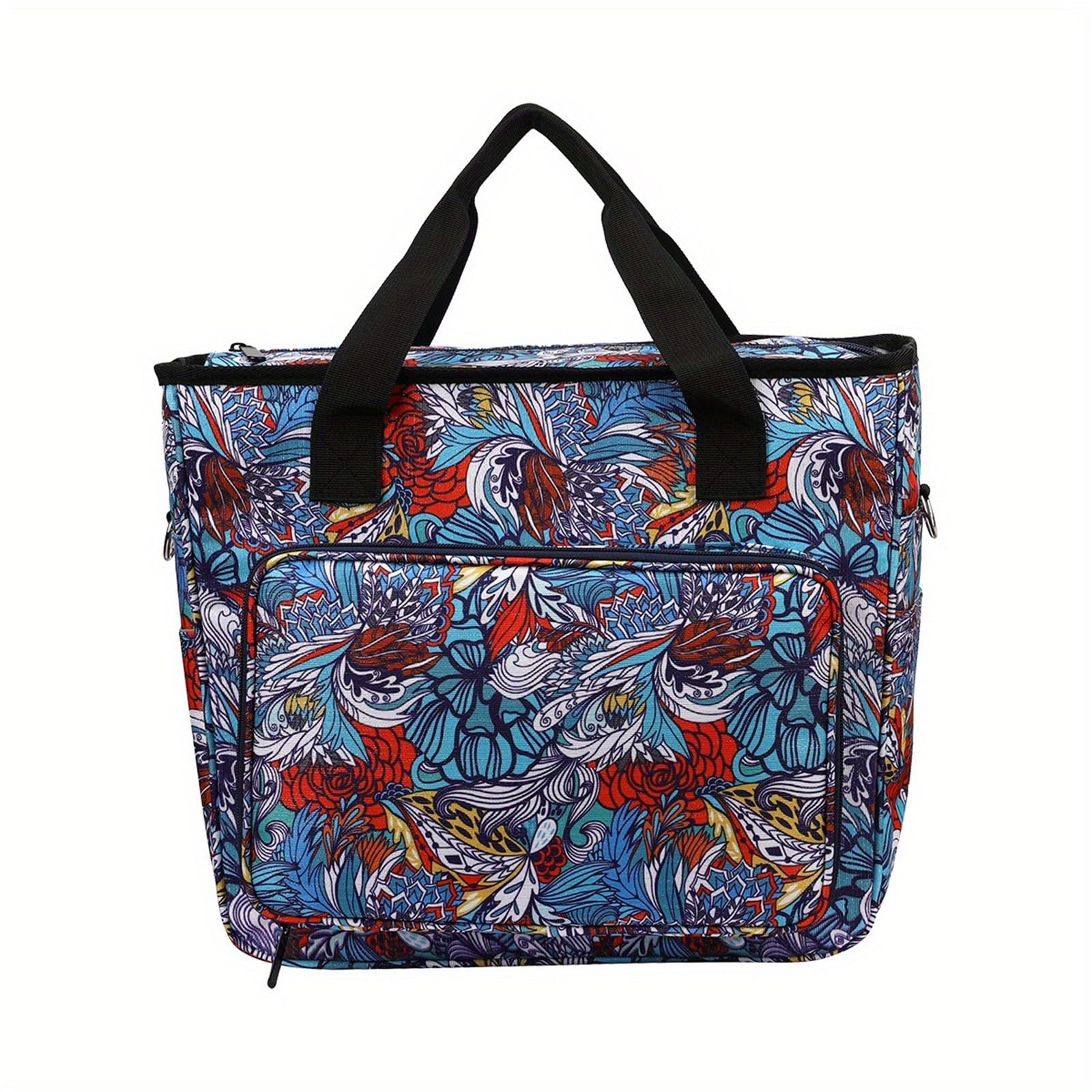 Bolsa de almacenamiento for lanas, bolsos gancho ganchillo alta capacidad, agujas coser DIY, accesorios Herramientas tejido, organizador viaje para Agujas, Hilo(Retro)