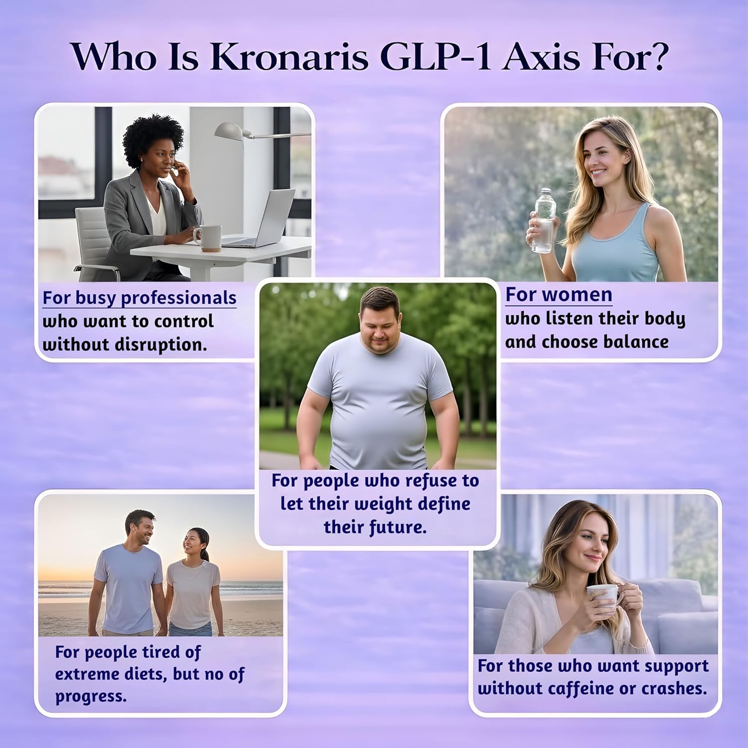 GLP-1 Supplement for Weight Loss & Appetite Suppressant for Women and Men, 8-in-1 Formula with Berberine and Green Tea Extract, Metabolism Support for Weight Management and Daily Energy Focus, 90 Caps - Image 6