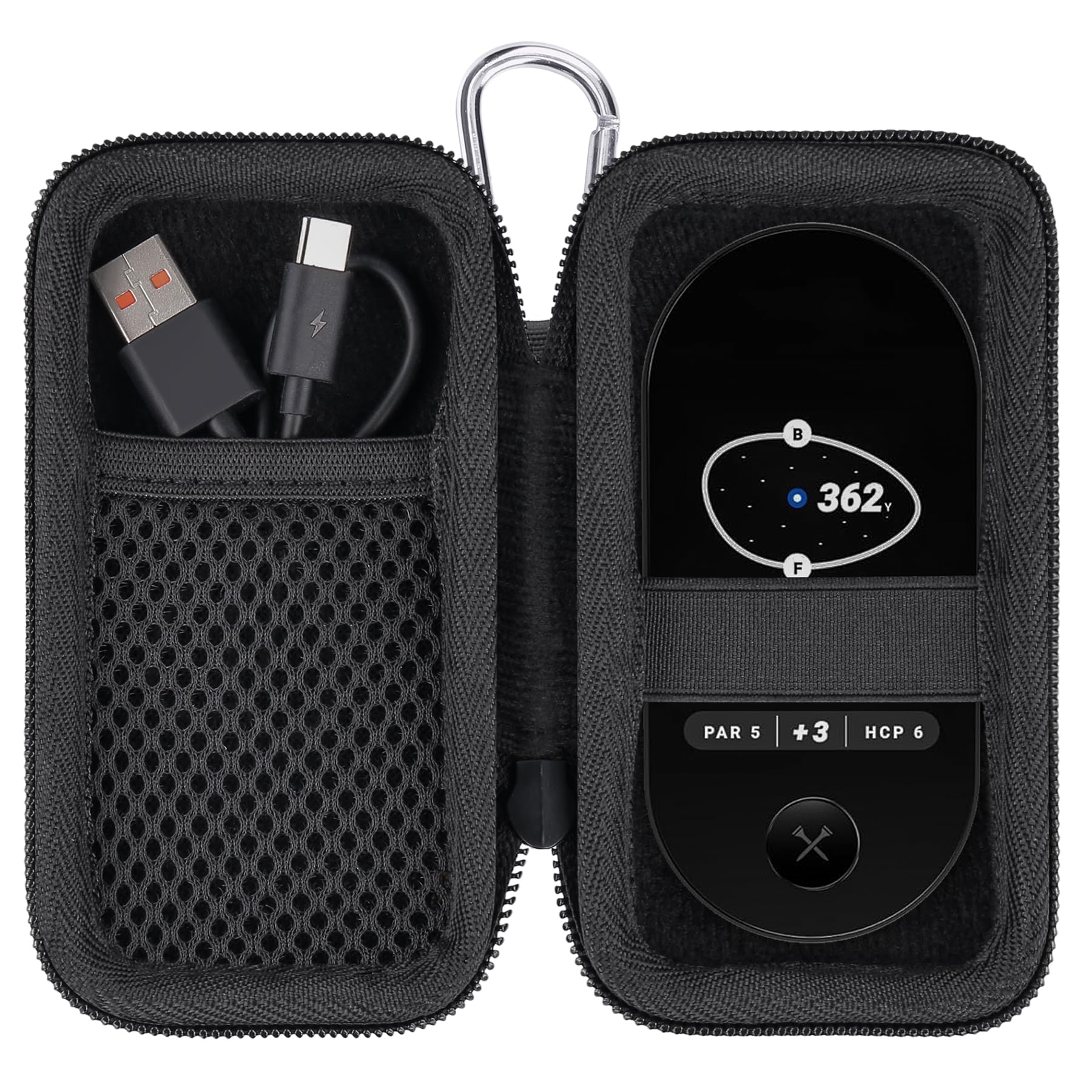 co2CREA Hard Case Compatible with Blue Tees Golf Ringer - Magnetic Golf GPS Handheld