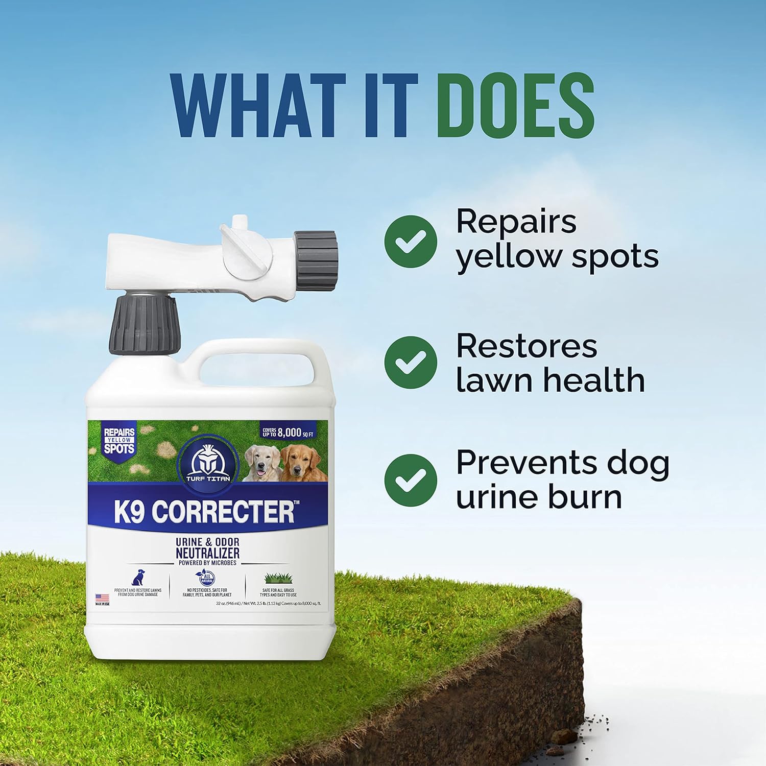 Buy Turf Titan K9 Correcter Lawn Spot Repair Liquid Concentrate Dog