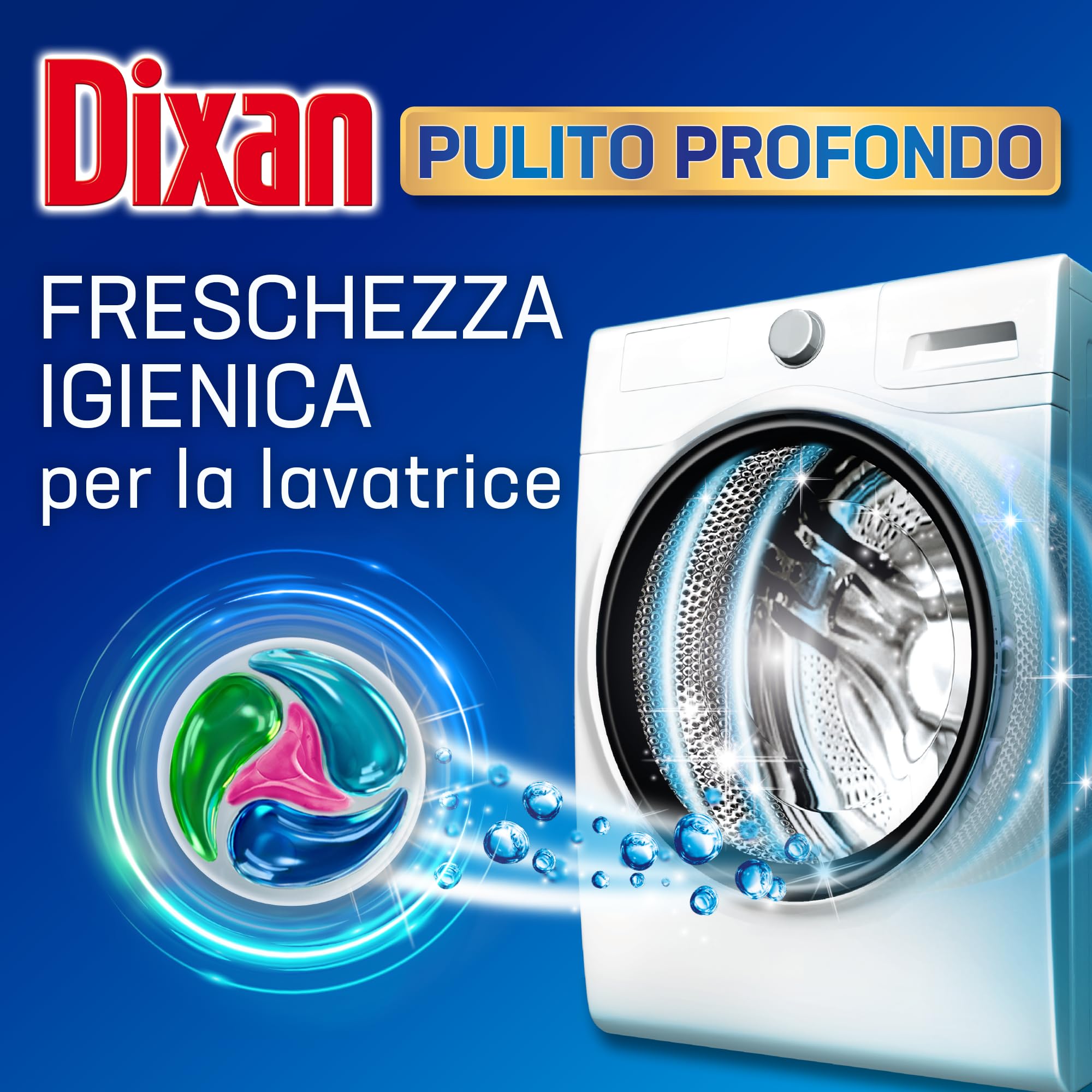 Dixan Discs Color - Detergente para lavadora en cápsulas, paquete de 5 x 30 lavados