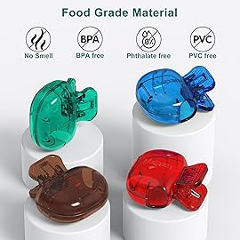 Mspan Toothbrush Head Cover Cap: Tooth Brush Protector Cute Plastic Clip Pod Compatible with Standard & Electric Toothbrush - Travel Case for Traveling & Home - 4 Packs