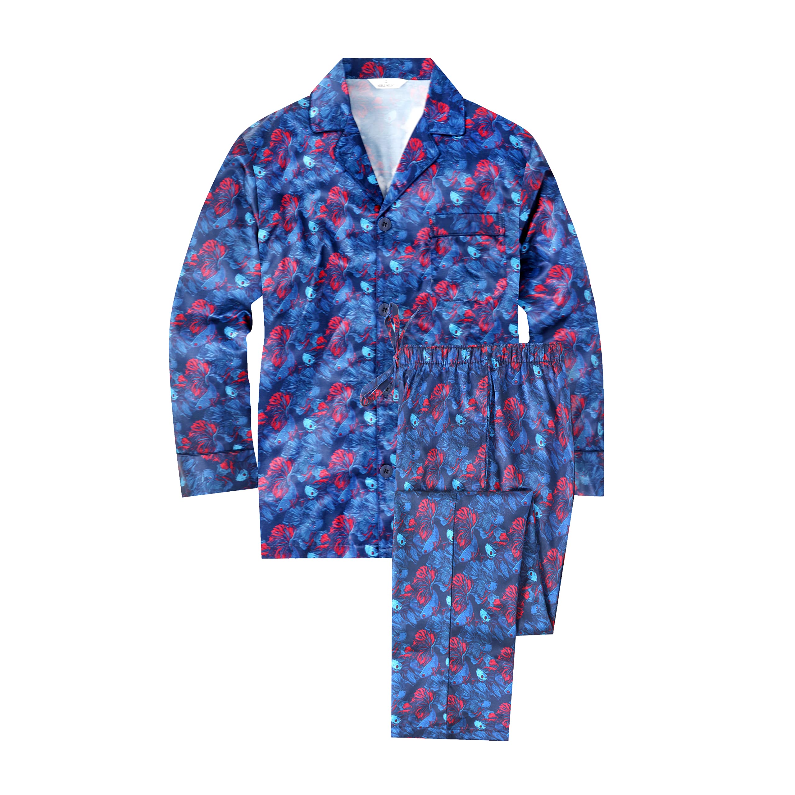 Noble Mount Satin Pajamas for Men - Silky Pajama Set for Men