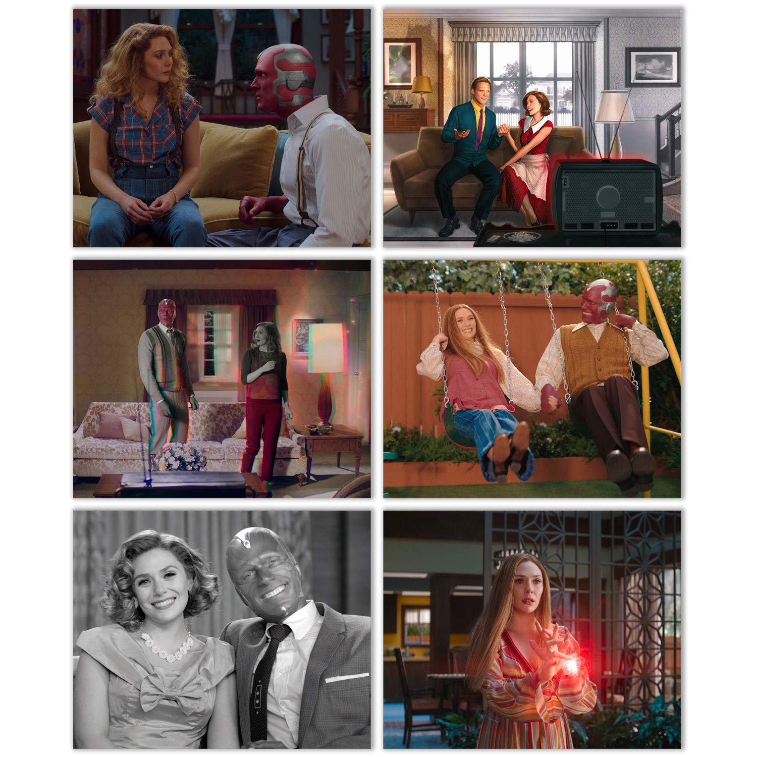 Buy WandaVision Set of 6 (8 inches x 10 inches) Elizabeth Olsen as