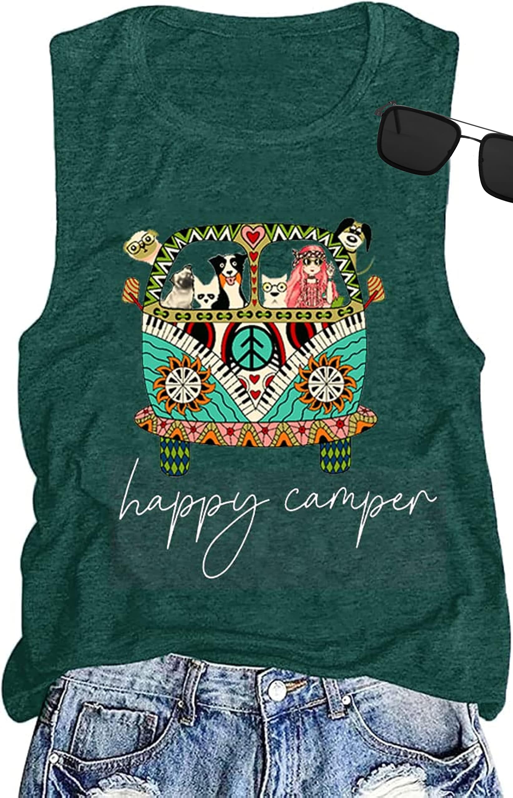 Adventure Shirts Sunrise Camping Hiking Activewear Road Trip Nature Cactus Workout Tee Top