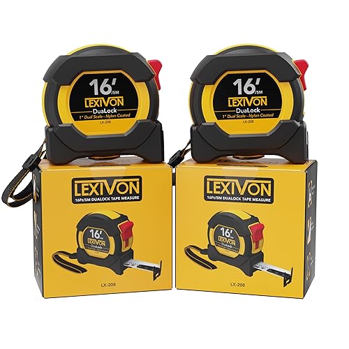 Miniatura 9 de LEXIVON Serie de flexómetros en paquete con autobloqueo y bloqueo doble