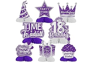 Purple 18th Birthday Decorations for Girls