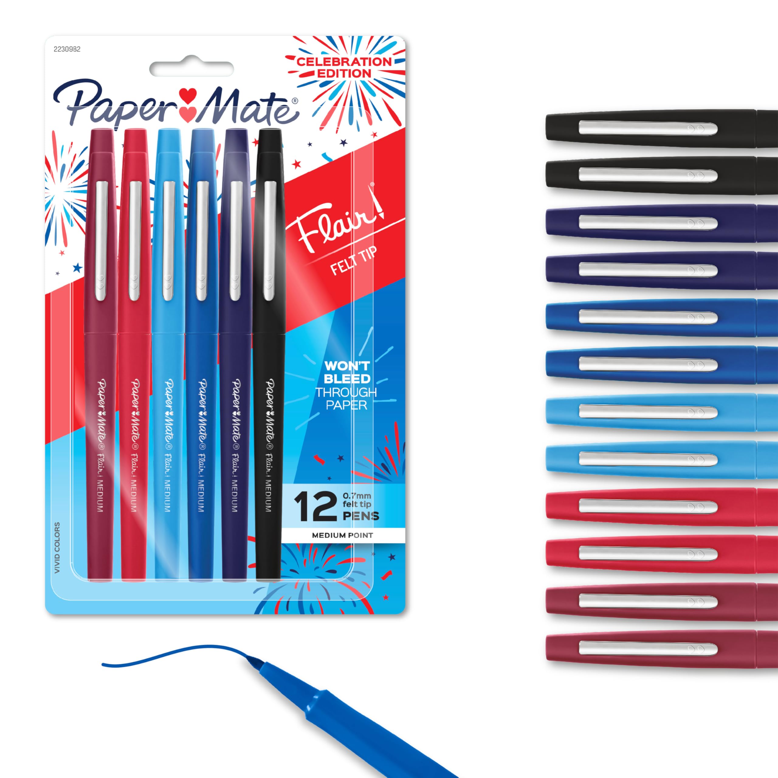 Amazon.com : Paper Mate® Flair Felt Tip Pens, Medium Point (0.7mm