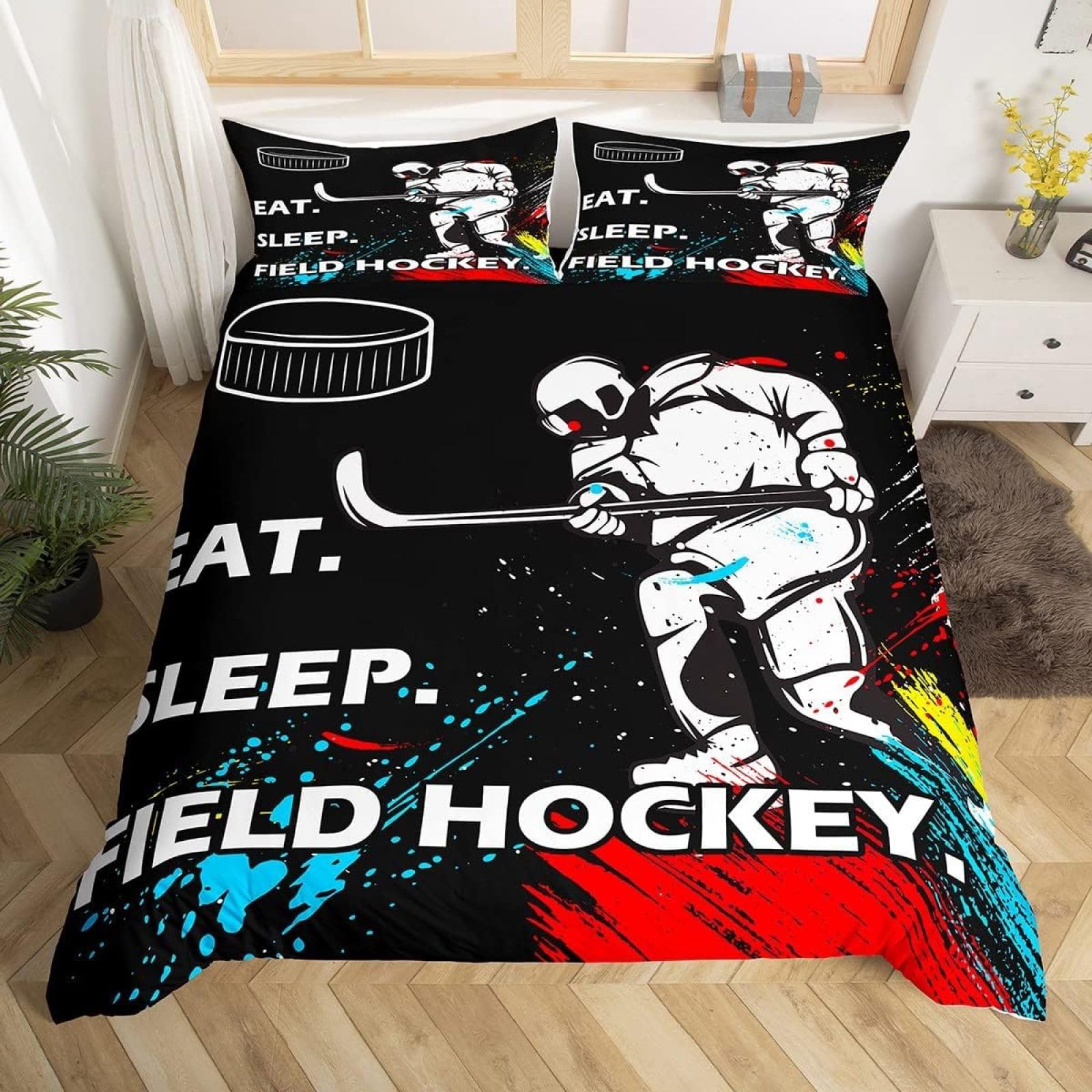 Housse De Couette 200X200 Cm - Parure De Lit 1/2 Personnes - Housse