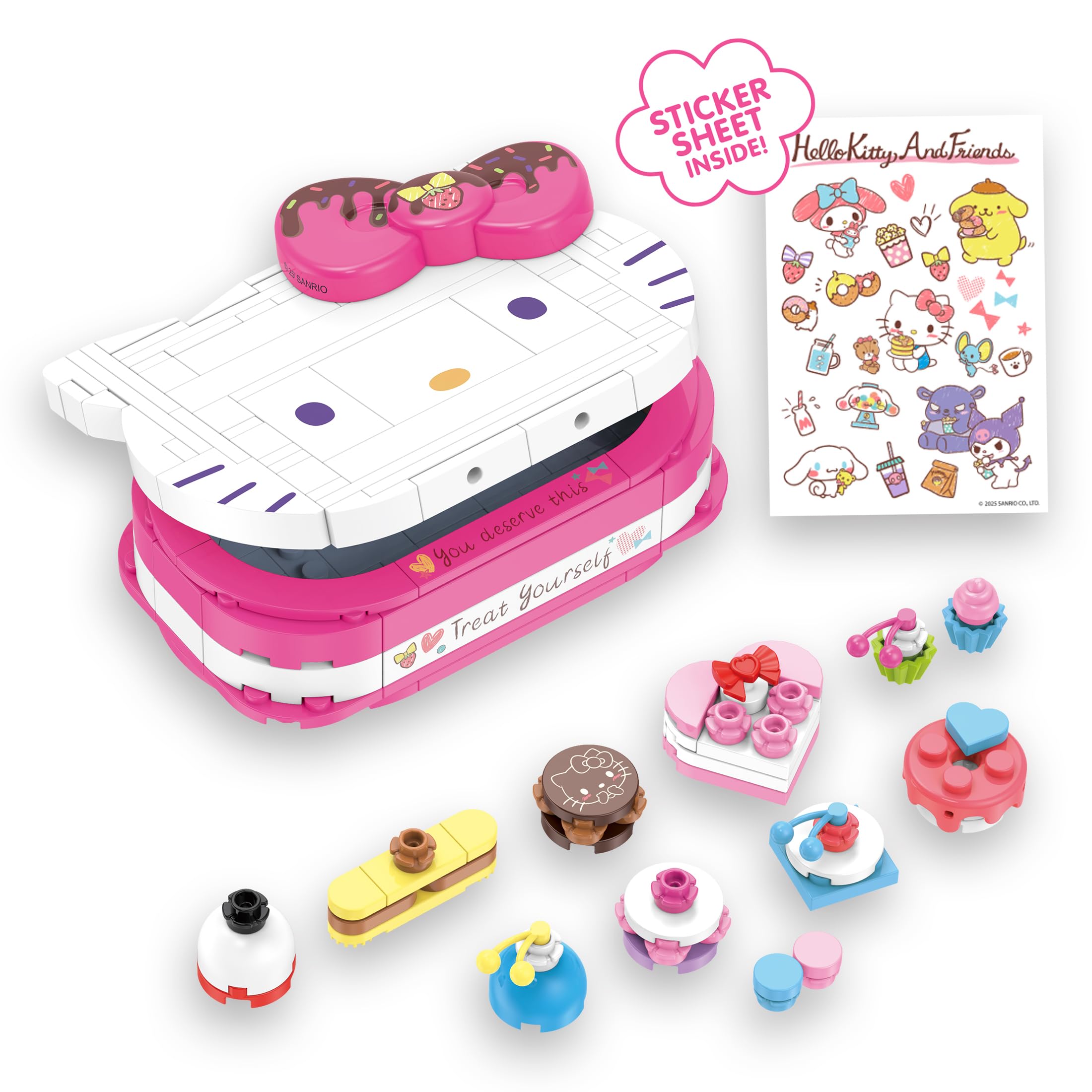 Brickcraft Hello Kitty Dessert Box Building Kit (184-Piece Set