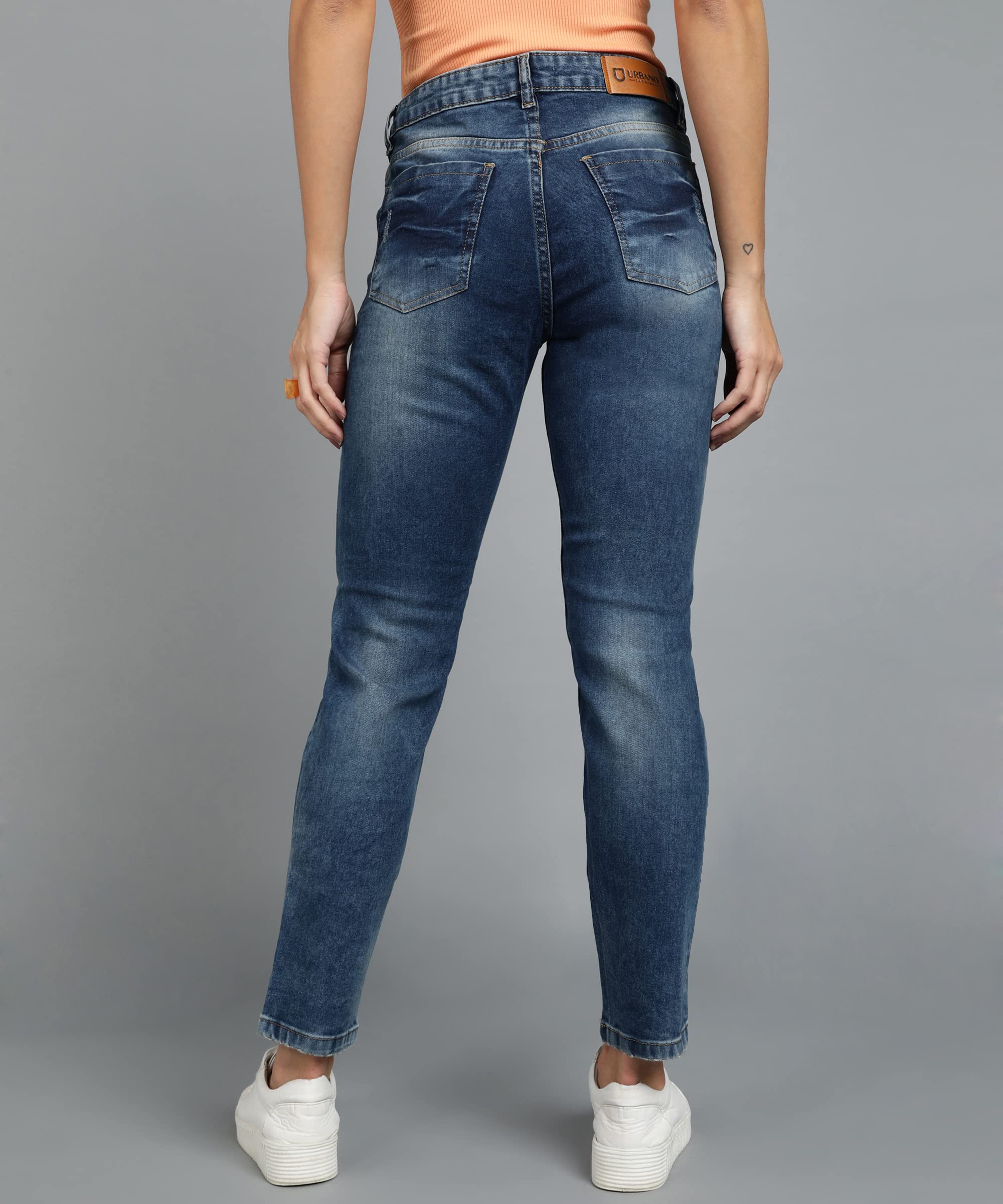 Urbano Fashion Jeans lavados Boyfriend Fit para mujer