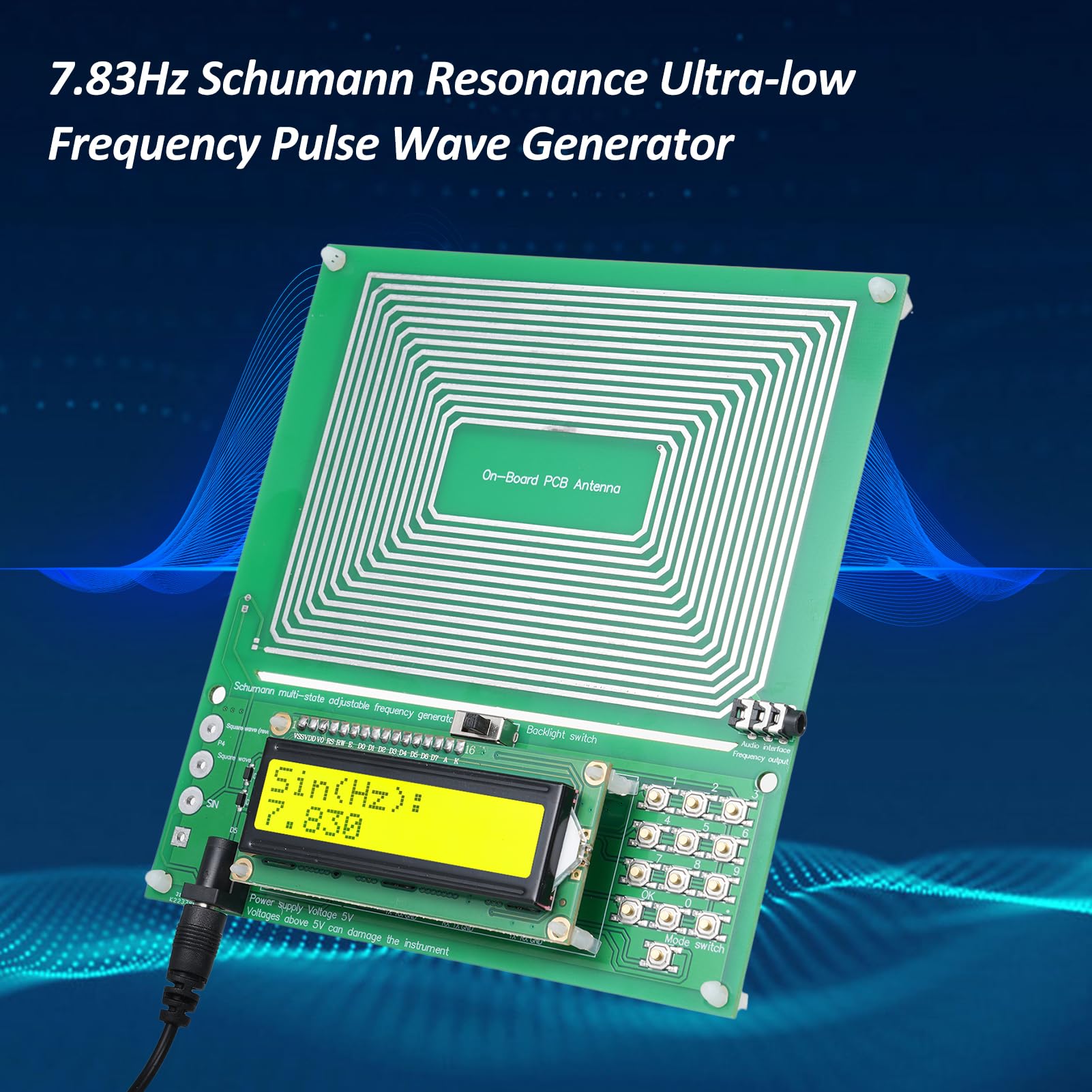 Amazon.co.jp: シューマン波発生器,DC 5V 調整可能 0.001Hz-200KHz