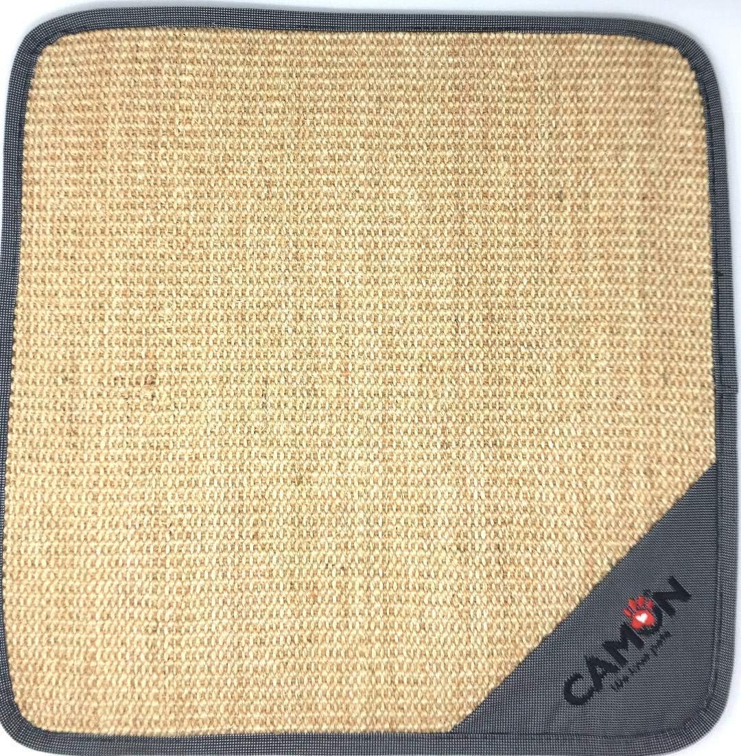 review Cat Scratch Pad, Natural Sisal Cat Scratcher Mat, Non Slip Soft Backing, 18.5