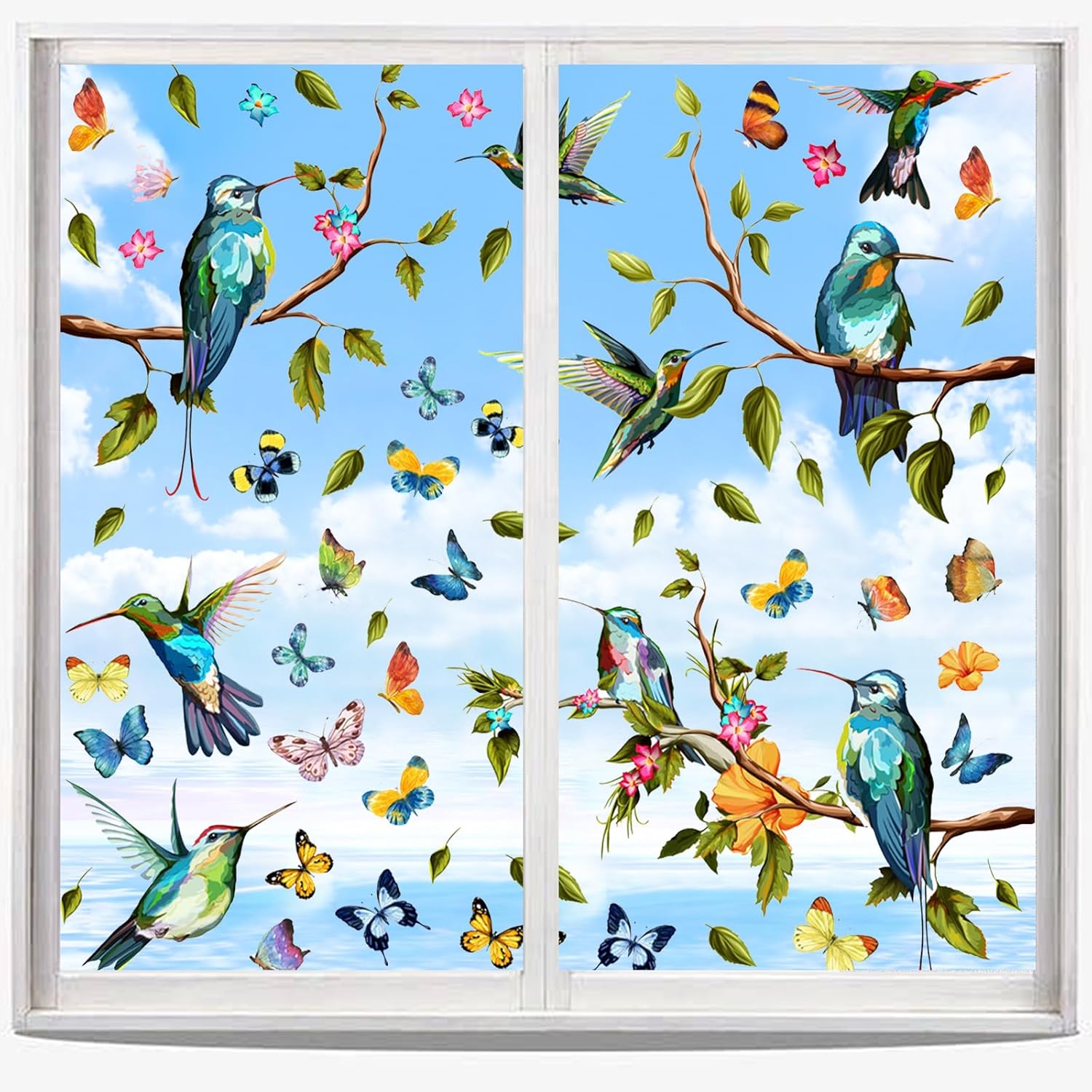 4 Piezas De Adhesivos Para Ventanas De Vidrio, Adhesivos Para Ventanas