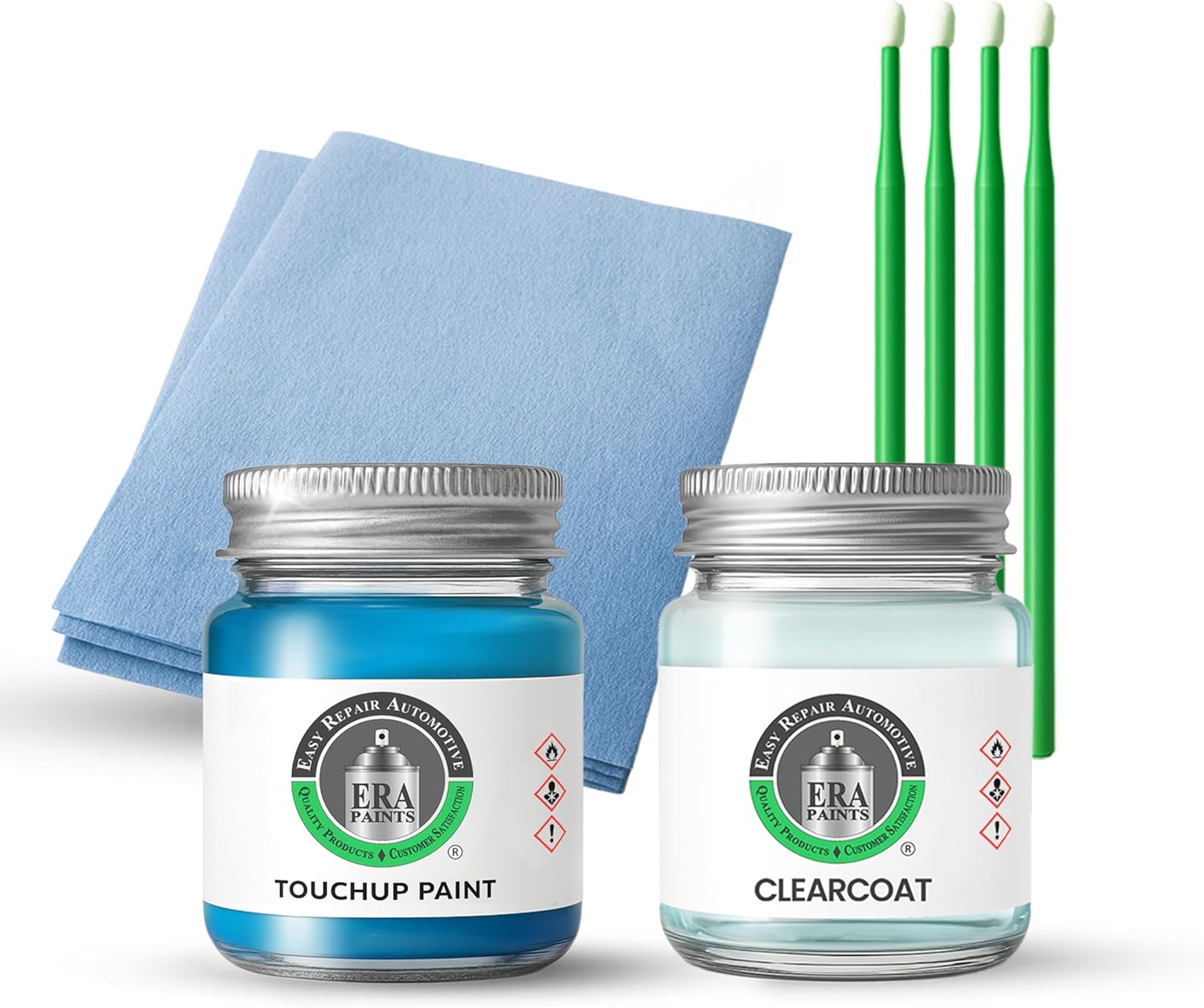 ERA Paints - PBJ/MBJ - Hydro Blue Metallic for JEEP Exact OEM Color Match Automotive Touch Up Paint for Cars - Scratch & Chip Repair for Metal & Plastic - Essential Kit - Made in USA