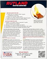 Vista 2 de Rutland Safe Lite Cuadrados Iniciadores de Fuego - Iniciadores de Carbón Pesados para Chimenea, Foso de Parrilla, Barbacoa y Fogatas - Accesorios