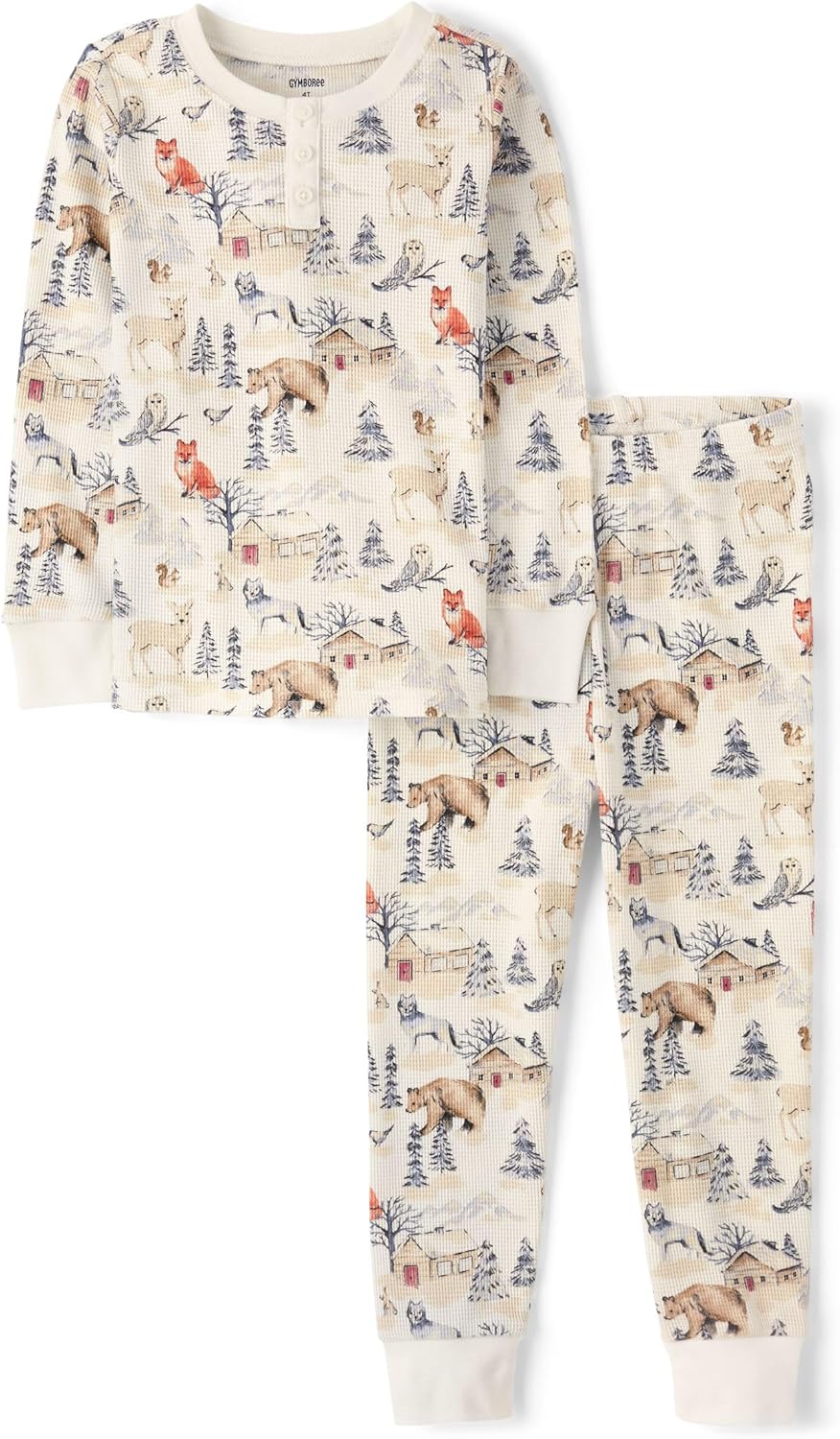 Gymboree Boys’ Gymmie Long Sleeve and Pant Cotton 2-Piece Pajama Sets, Big Kid, Toddler Gymboree Boys’ Gymmie Long Sleeve and Pant Cotton 2-Piece Pajama Sets, Big Kid, Toddler