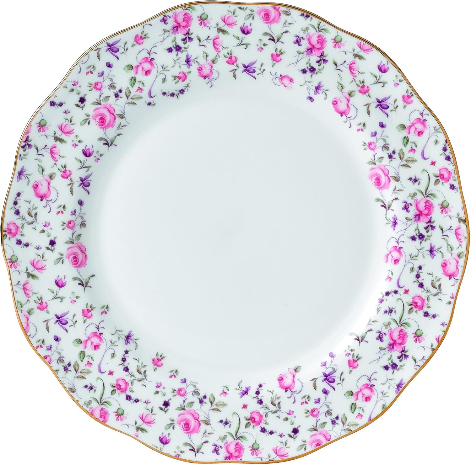 Royal Albert Rose Confetti Dinner Plate, 10.6", Mostly