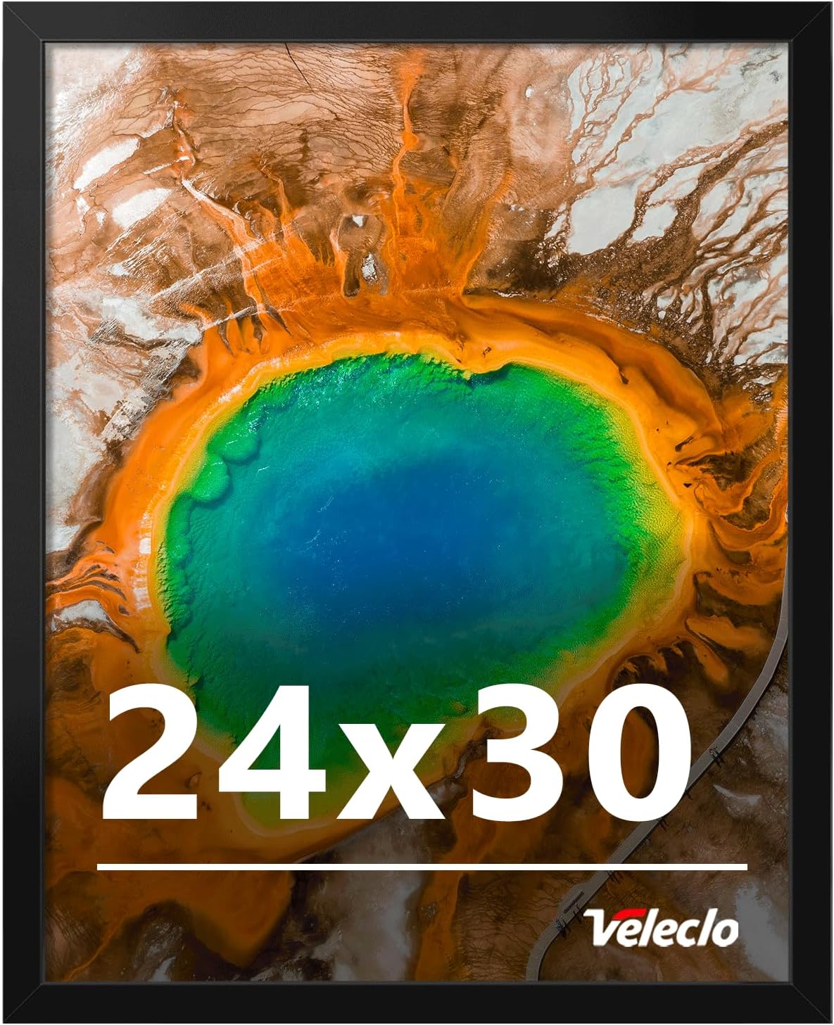 24x30 Picture Frame for Wall Display, 24x30 Black Picture Frame with Shatter Resistant Plexiglass, Stable and Sturdy 24 x 30 Poster Frame for Wall Display, Handpicked Gift Collection, 1 Pack