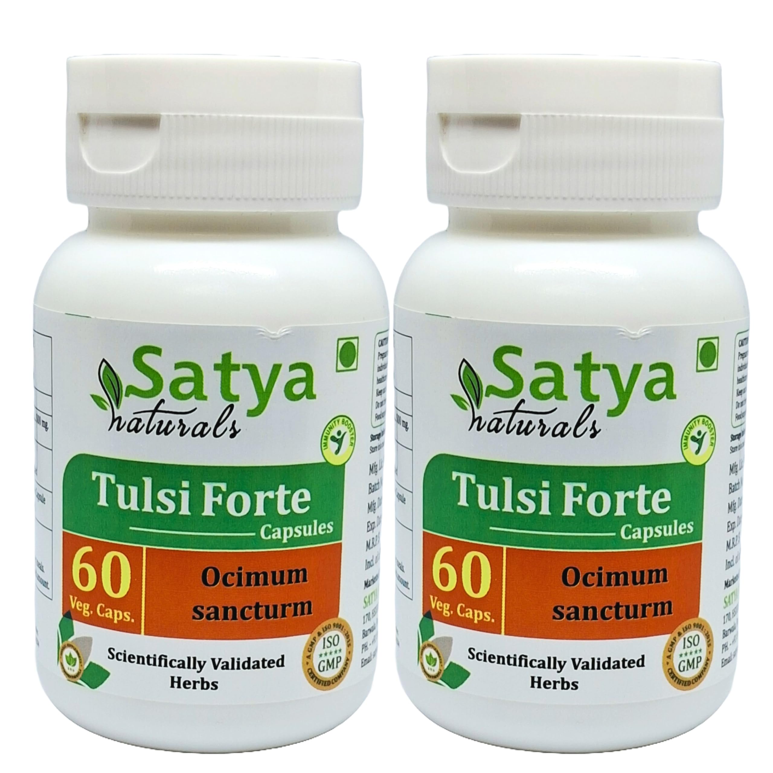Ocimum Sanctum (Tulsi, Basil) Extract Capsules | Highest Potency, 100% Herbal Product | Pack of 60 X 500 mg. Veg. Capsules (Pack of 1 Bottle) — Amazon image 7