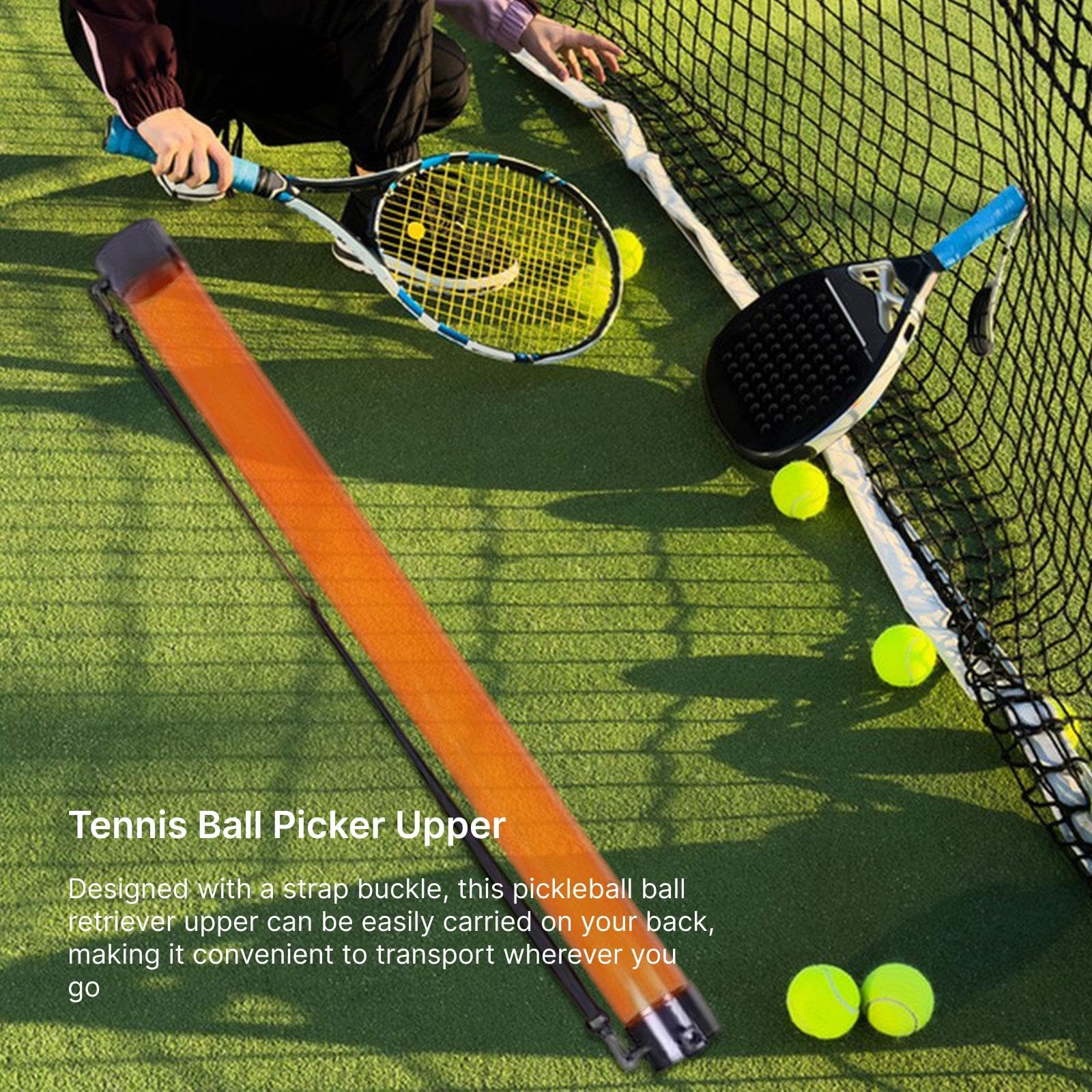 Tubo Raccogli-Palline da Pallina da Tennis, Raccogli-Palline da Tennis, Contenitore per La Raccolta di Palline da Tennis, Ausilio Portatile per L'allenam