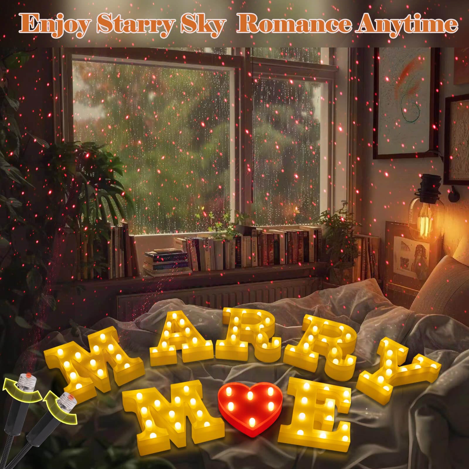 プロポーズ】MARRY ♡ME ライト キャンドルライトセット MARRY ME LED