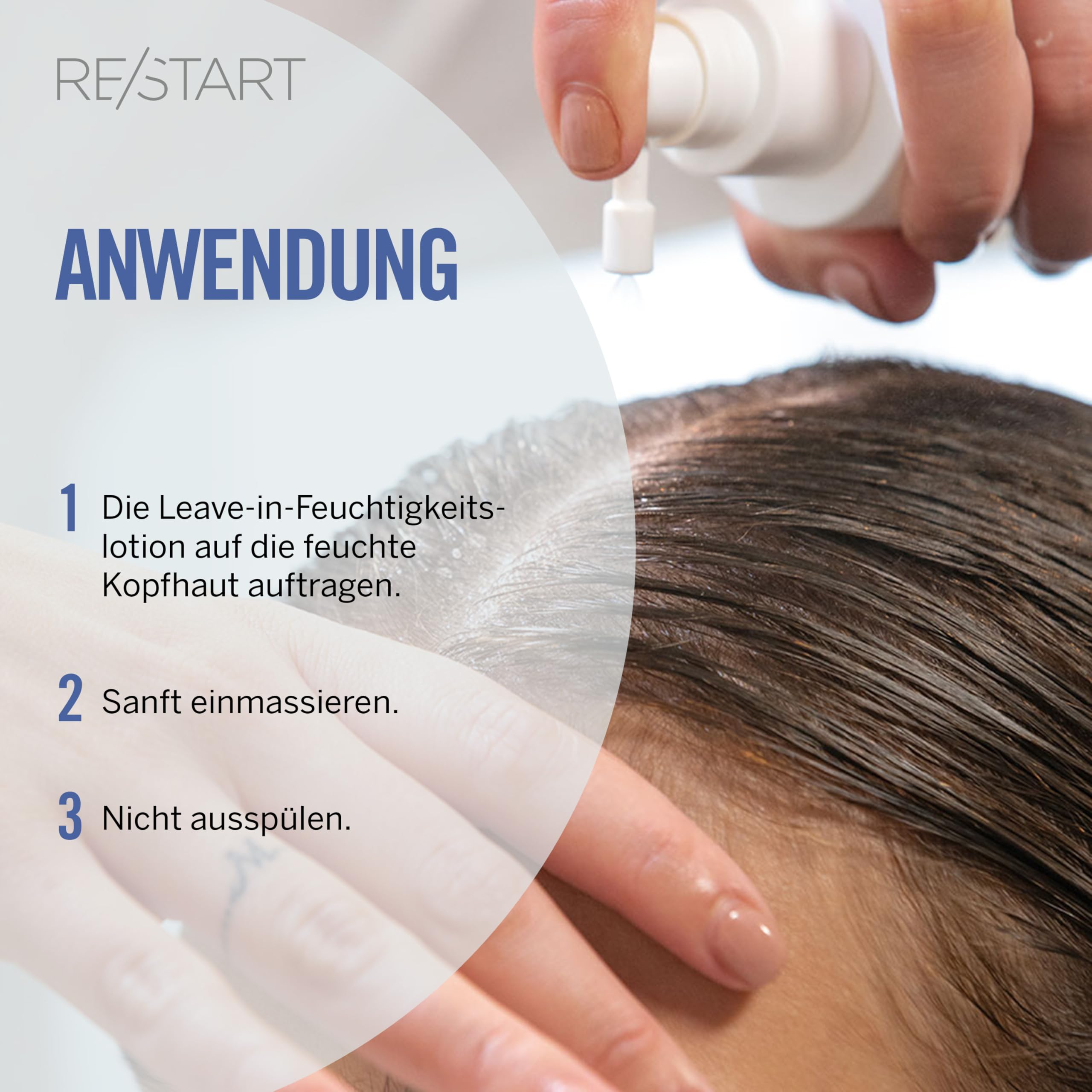 RE/START Hydration Scalp Moisturizing Lotion, 100 ml, feuchtigkeitsspendend gegen trockene Kopfhaut, mit beruhigender Wirkung, mit Hyalukomplex und Panthenol