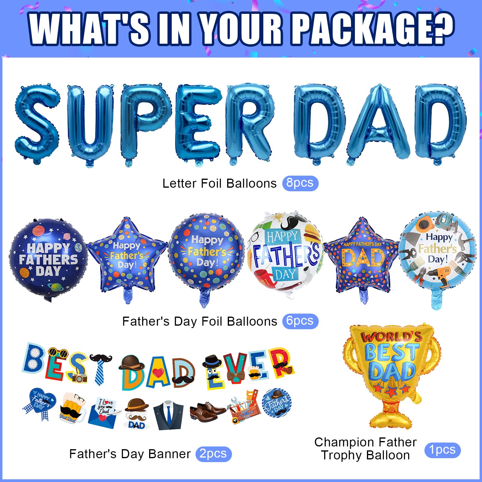 Décorations De Fête Des Pères - Bannière « Happy Father's Day