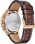 Citizen Men's Stainless Steel Japanese Quartz Watch with Leather Strap, Brown, 0 (Model: CA4213-18L)
