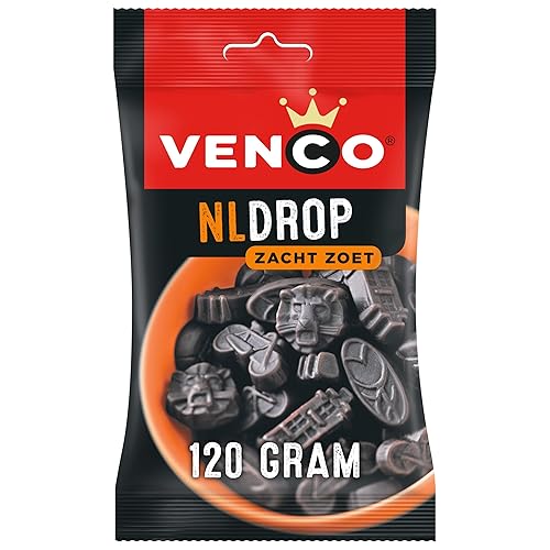 Miniatura 1 de Venco NL Drop Regaliz Negro Holandés Suave Dulce 4.23 oz 4.23 oz