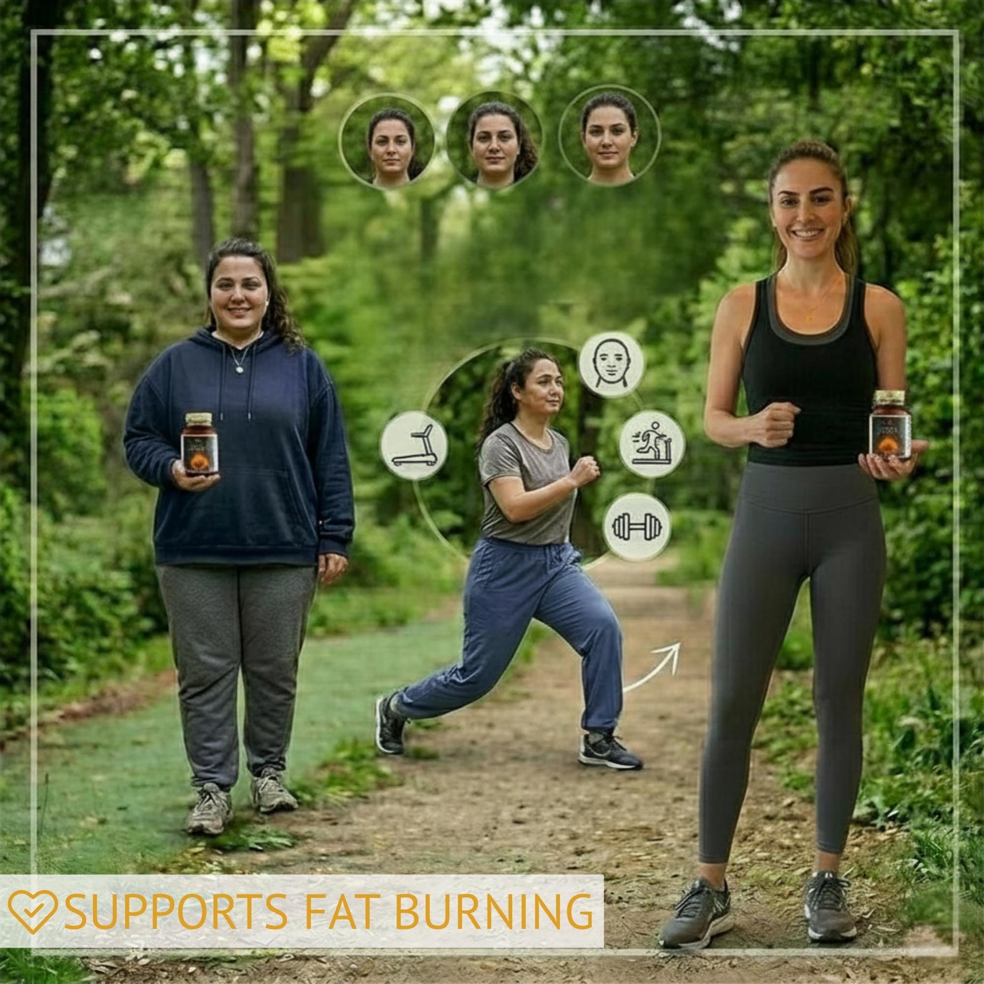 l carnitine ve kou Alts Parana Plus Manyetik Motorsuz Band Support fat metabolism Kiperin Burn L-Karnitin, Yeil ay,